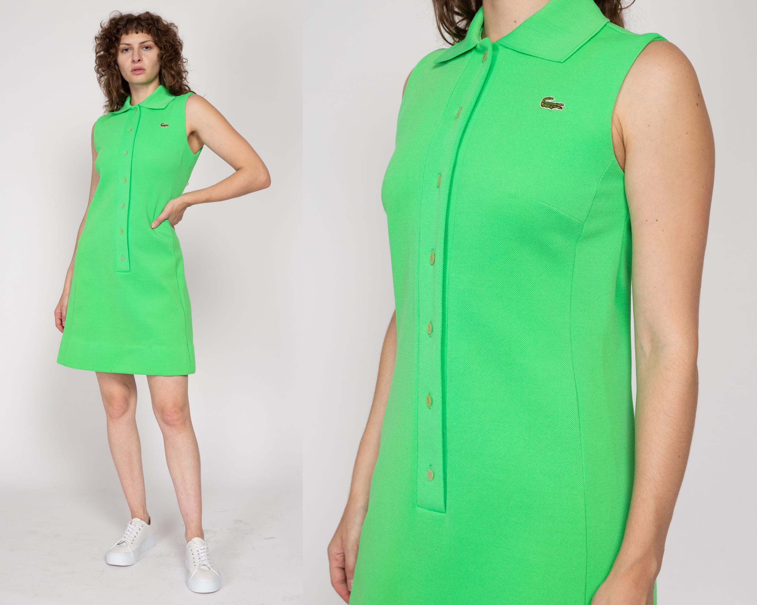 Lacoste vintage lime green halter sundress deals 36