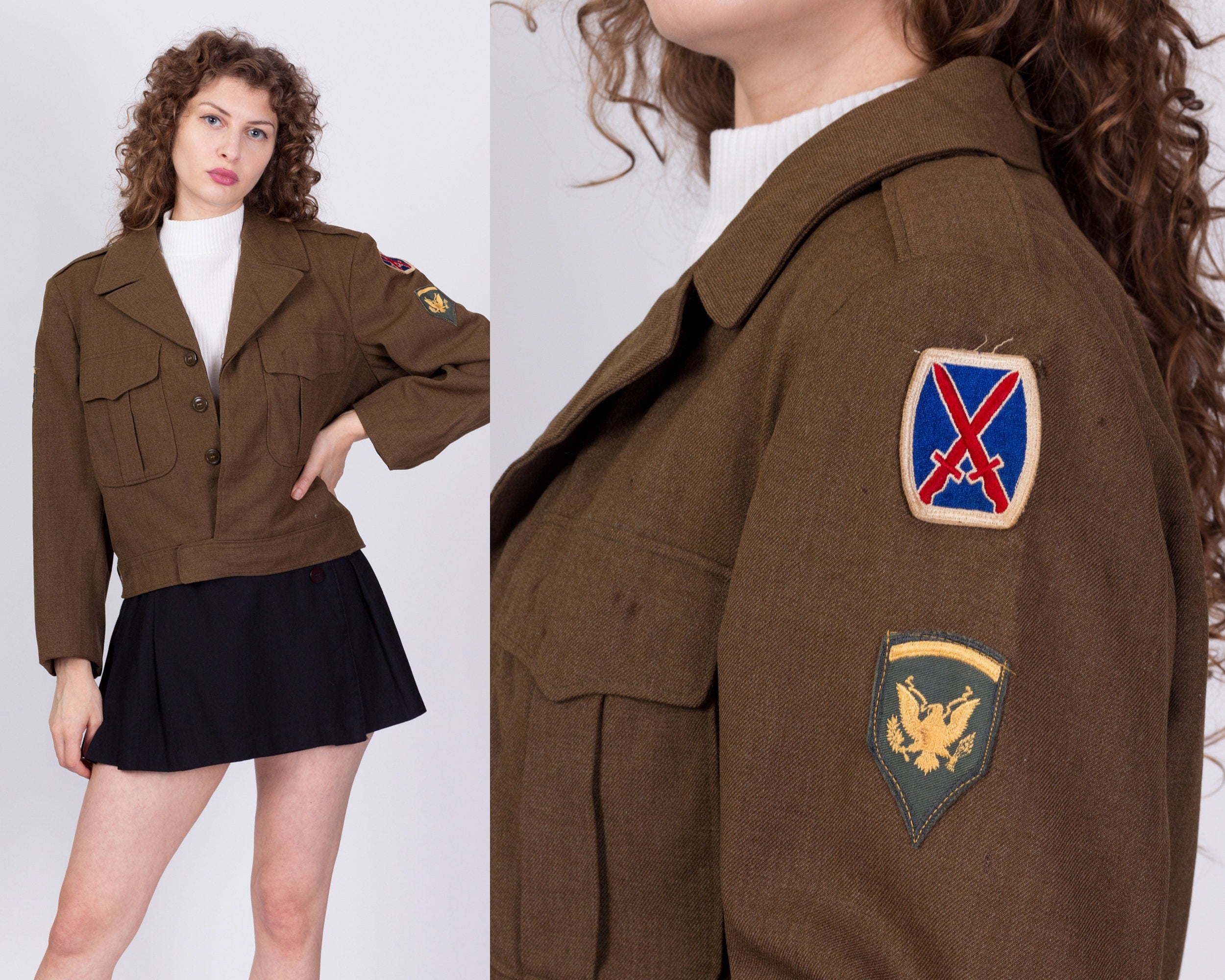 Vintage Korean War Era Cropped Ike Army Jacket - 40R – Flying