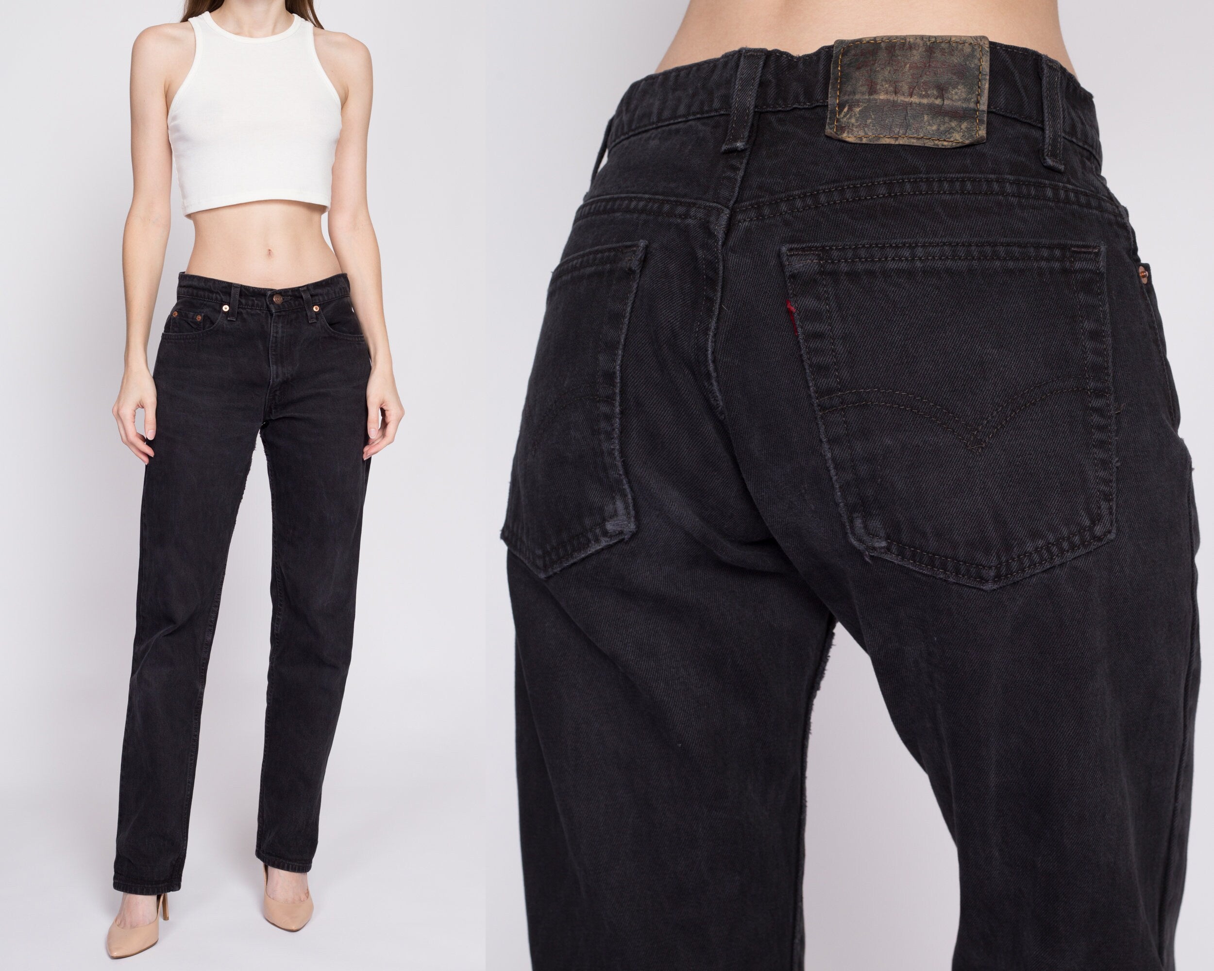 Vintage Levis Black Unisex Jeans - 30