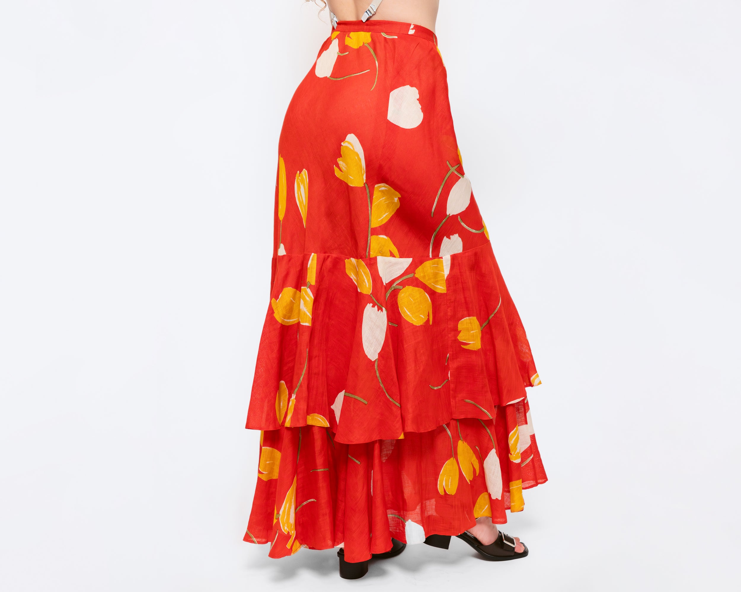 70s red skirt best sale