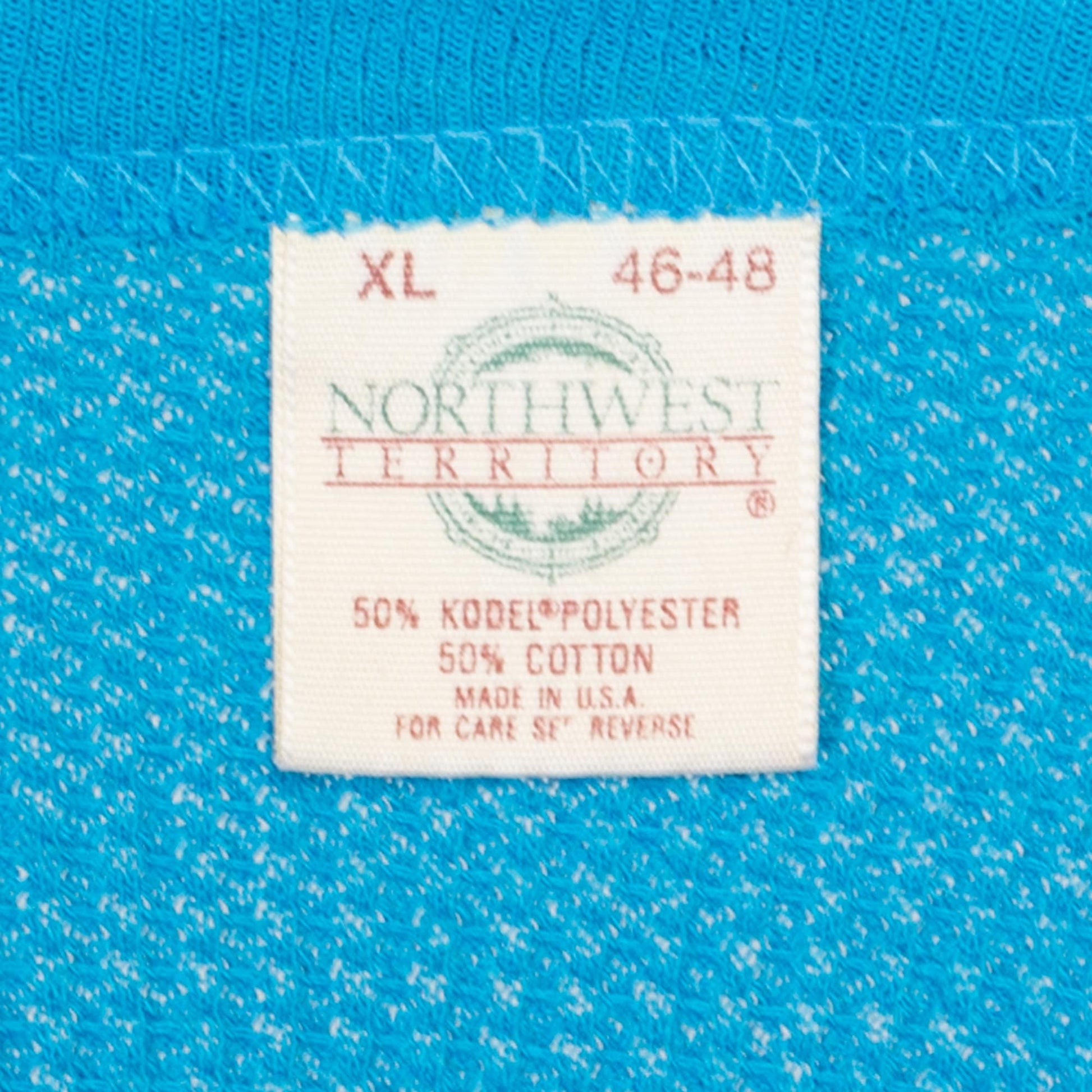 Vintage NORTHWEST TERRITORY Thermal Shirt Waffle Knit Long Sleeve