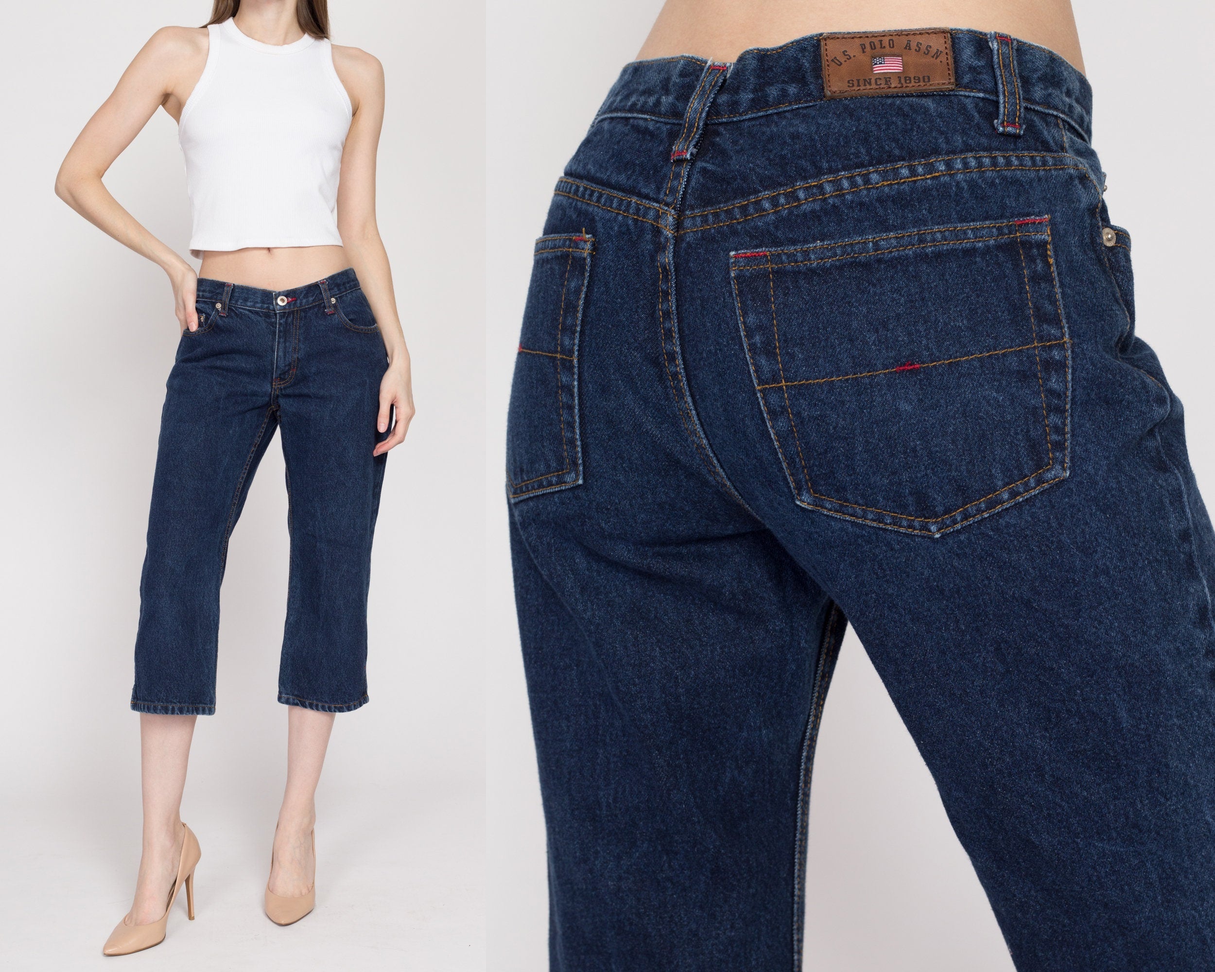 Cute shops capri jeans