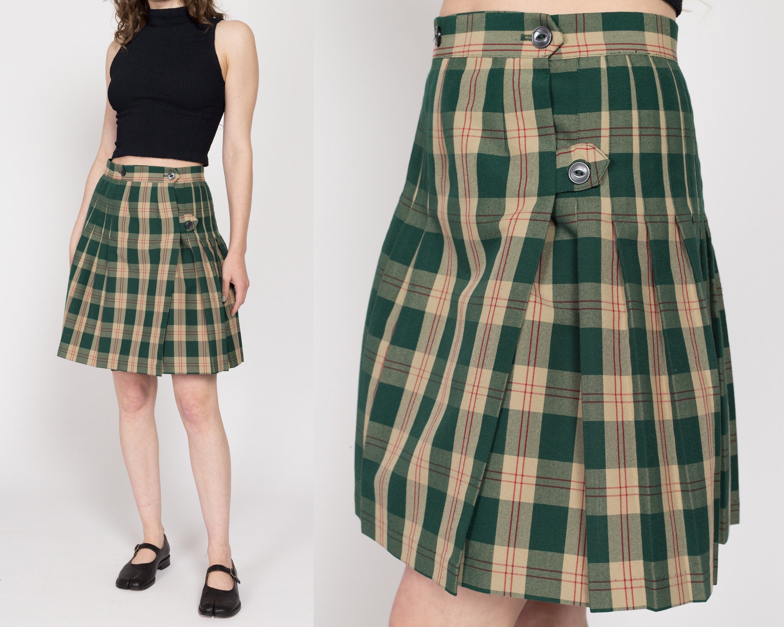 Olive green skirts 90s hotsell