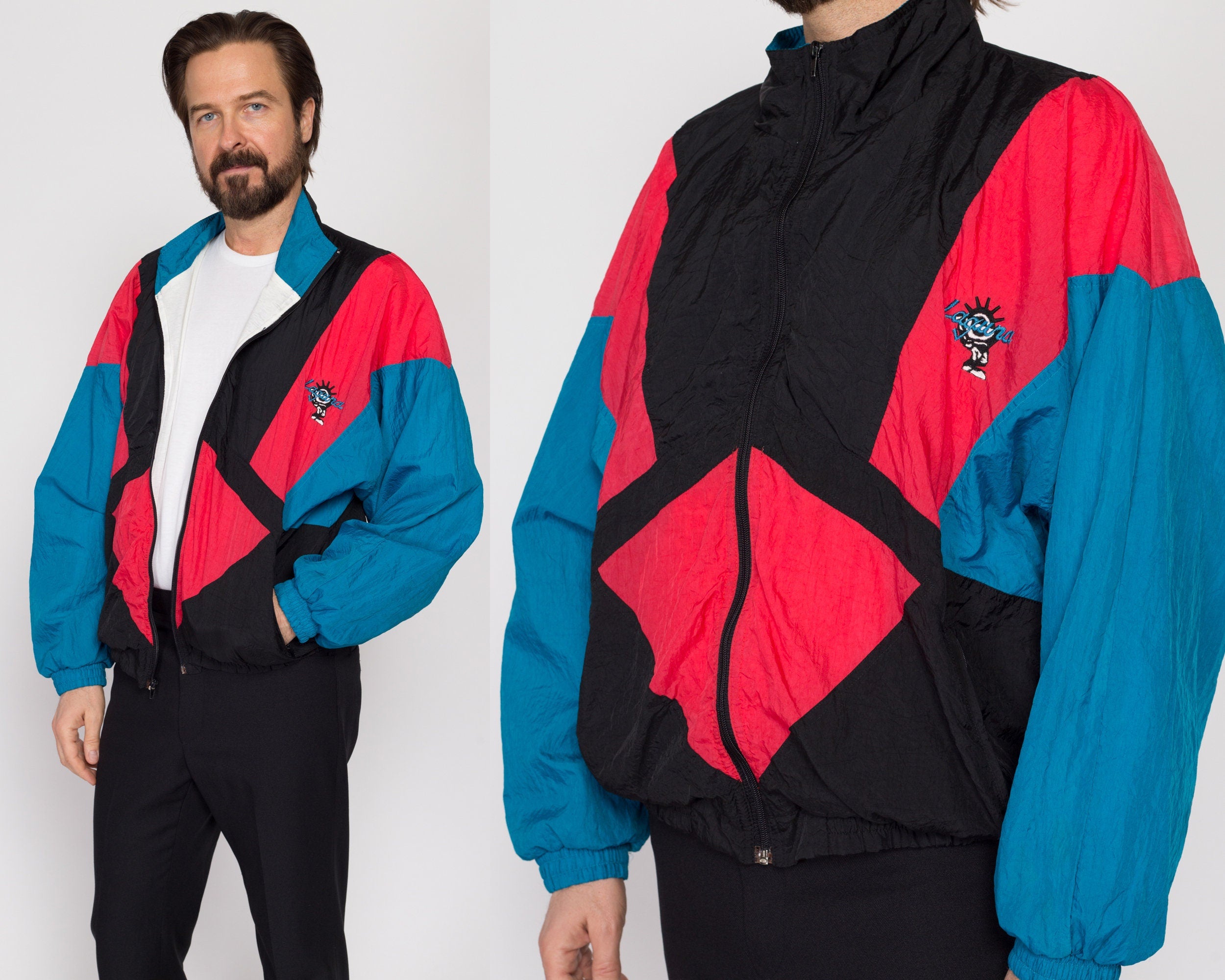 80s fashion windbreaker