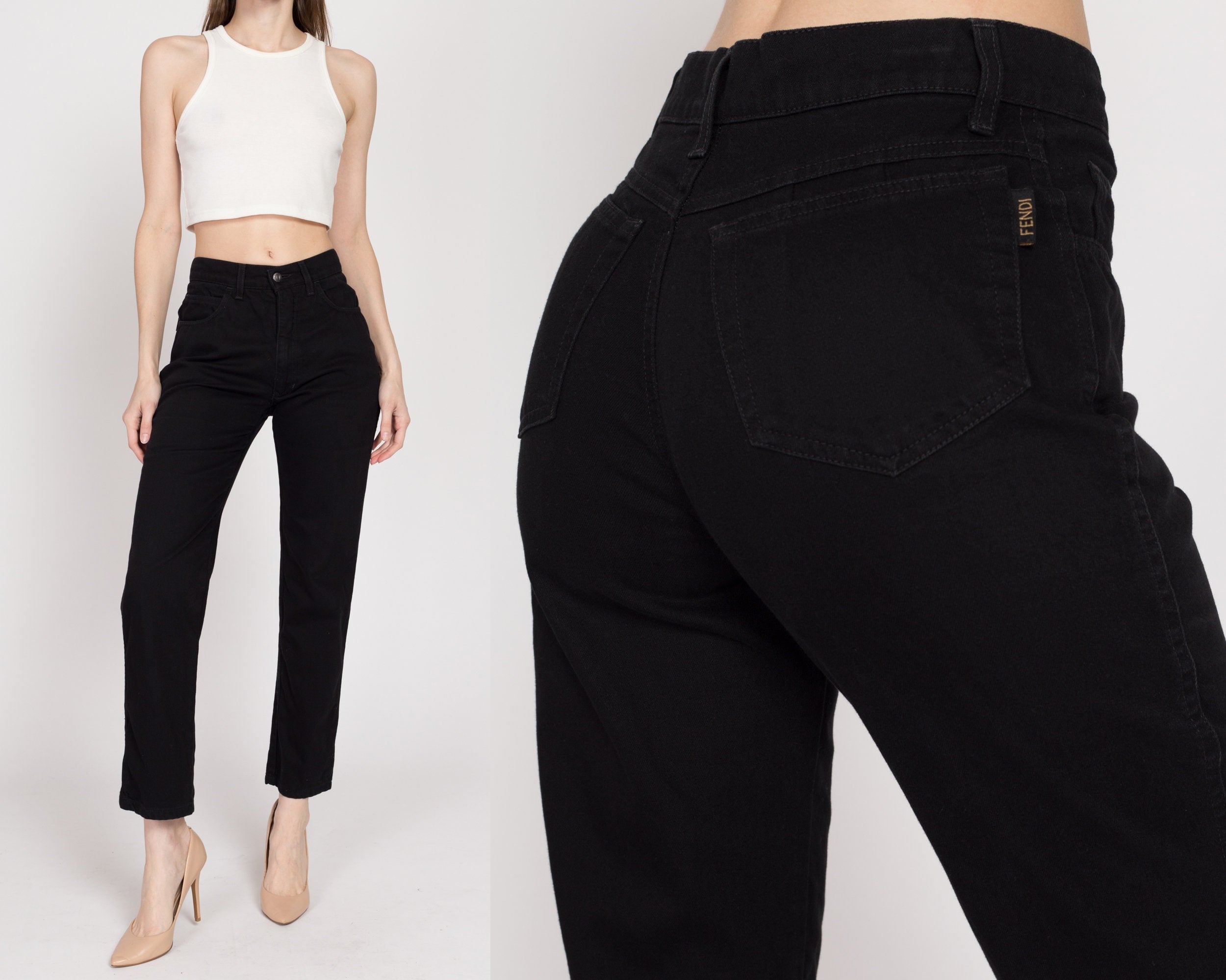 Vintage black high waisted shops jeans