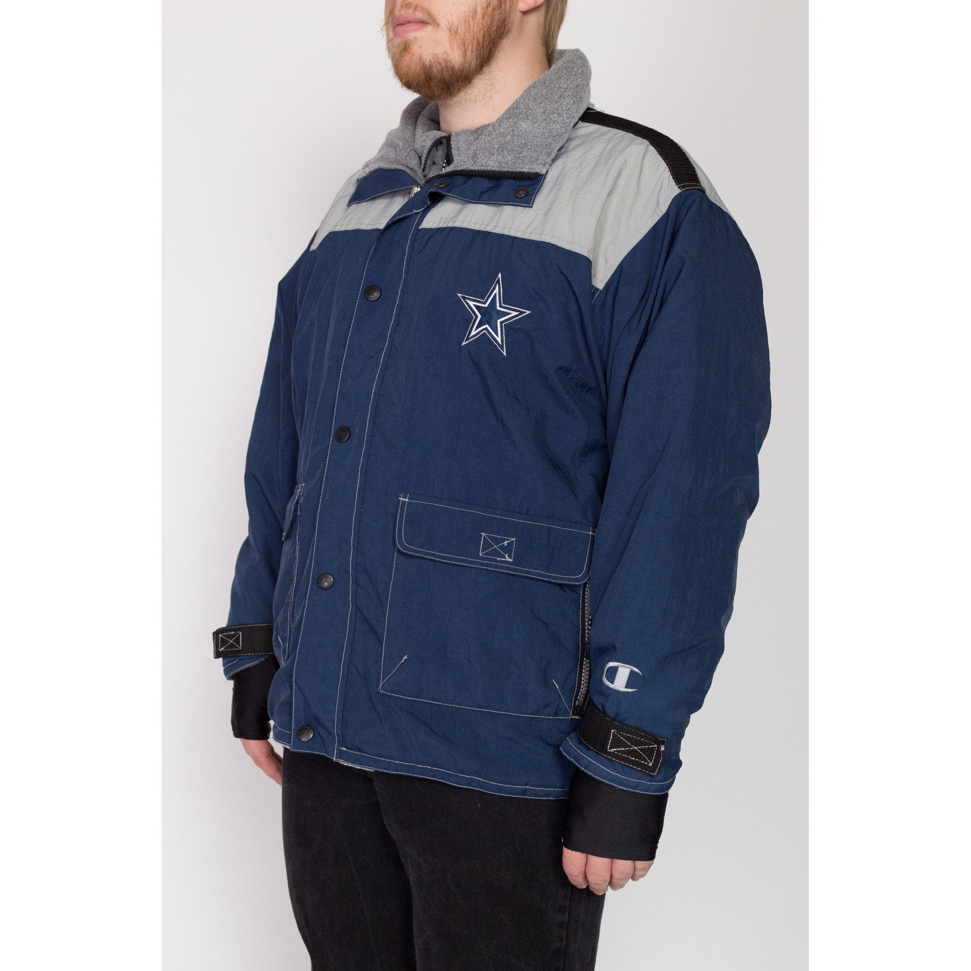 2X 90s Dallas Cowboys Champion Jacket Flying Apple Vintage