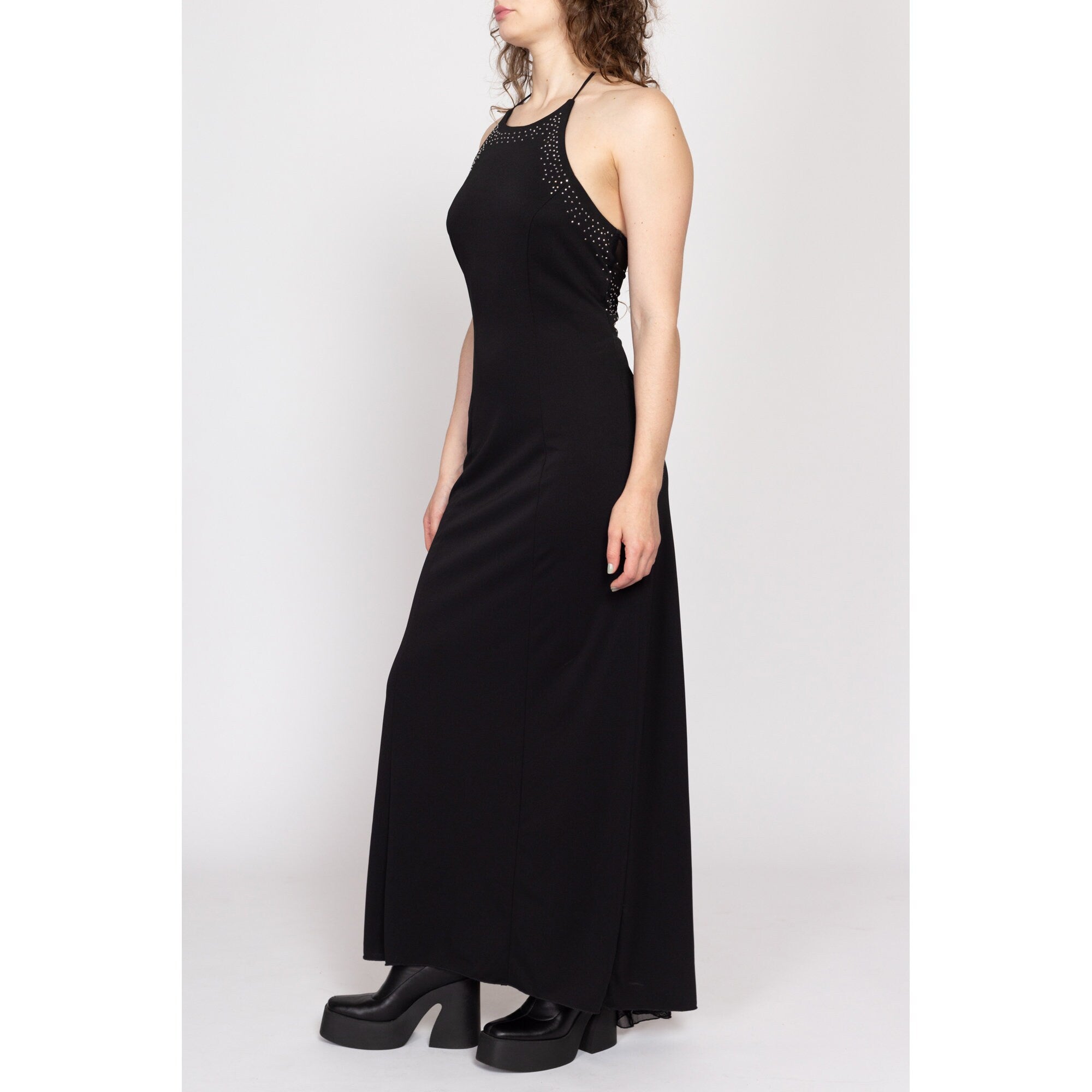 Vintage 90's Black Maxi Dress newest