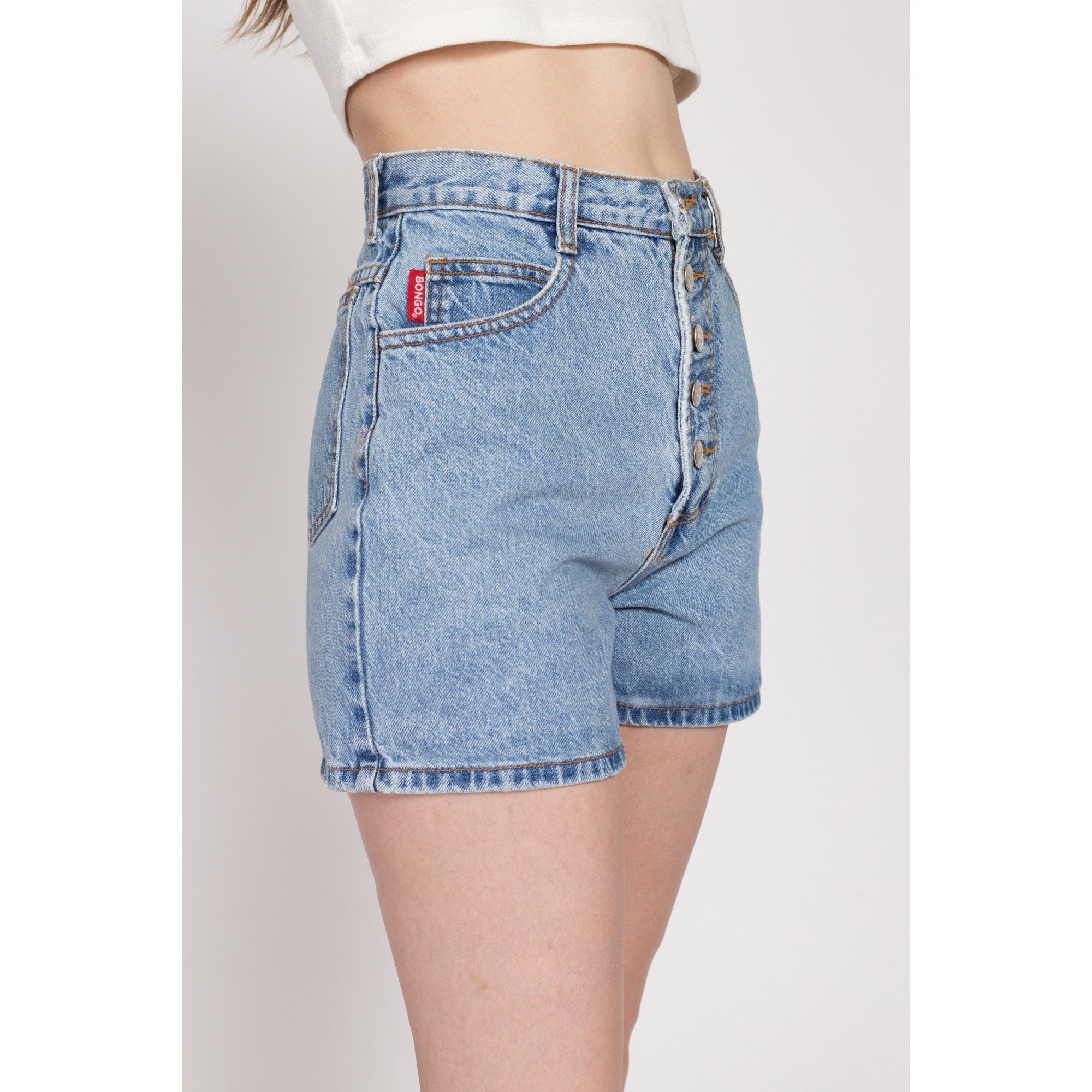 High waisted jean shorts 90s best sale