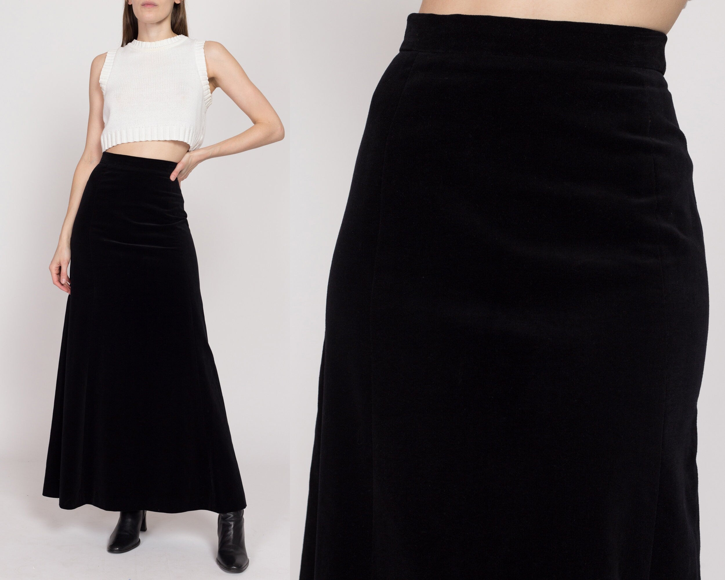 1970s velvet skirt best sale