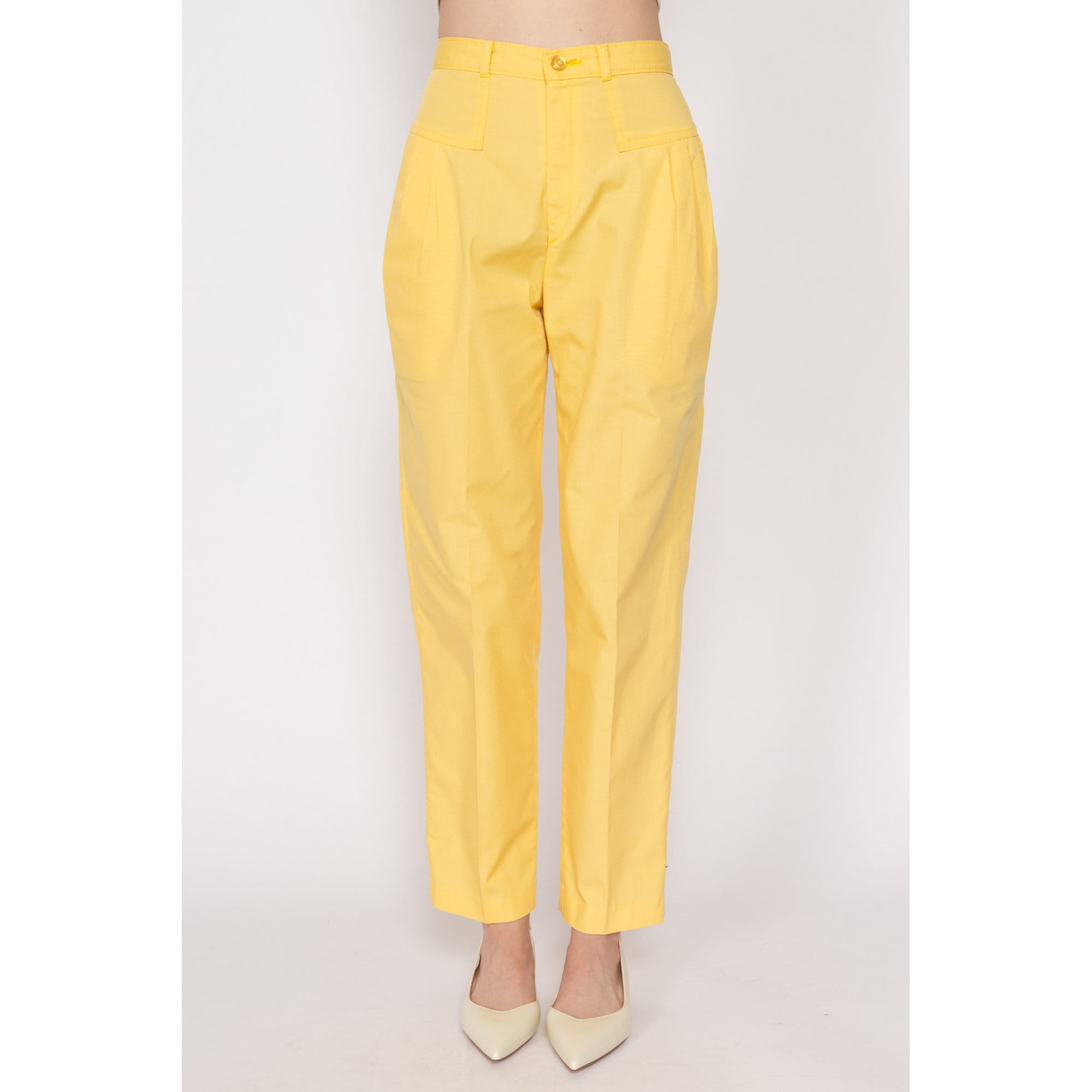 Vintage 80's Yellow Dress Pants outlets Women's Fundamental Things High Waist Tapered