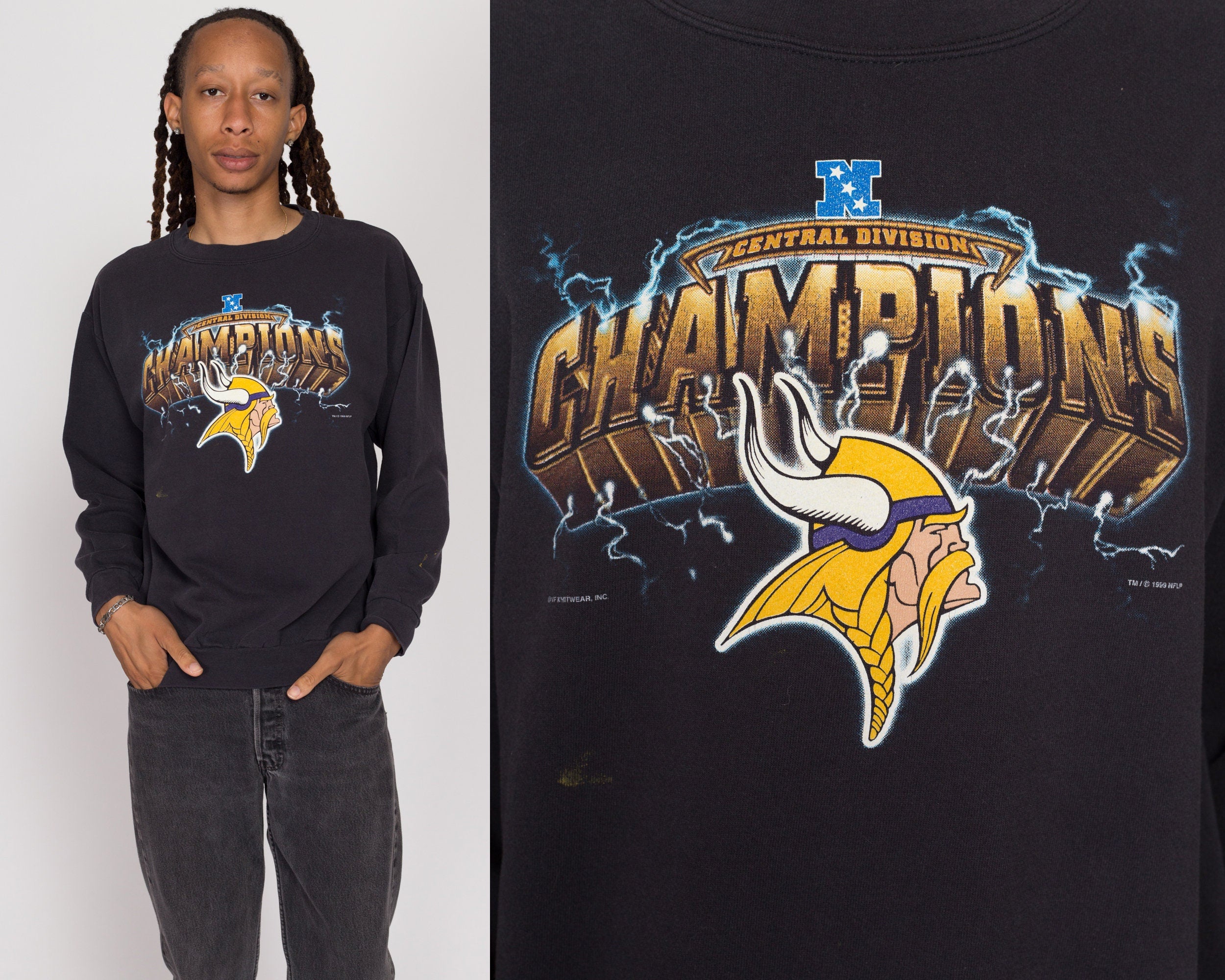 Minnesota vikings vintage sweatshirt hotsell