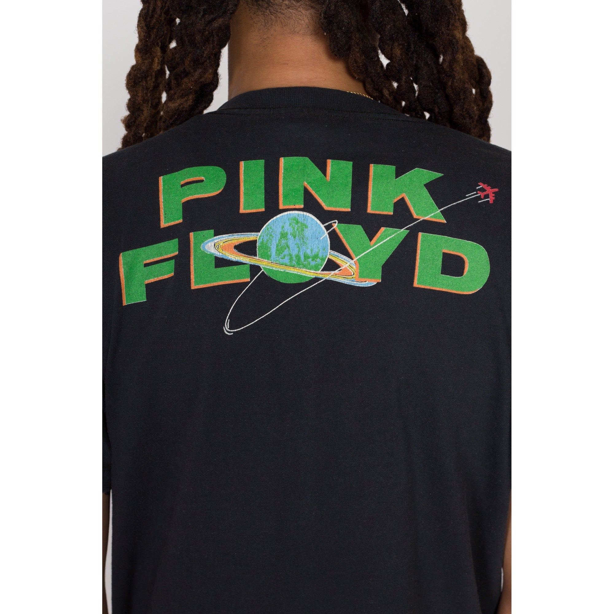 Vintage 80s Pink top Floyd Momentary Lapse of Reason Tour T-Shirt M Single Stitch