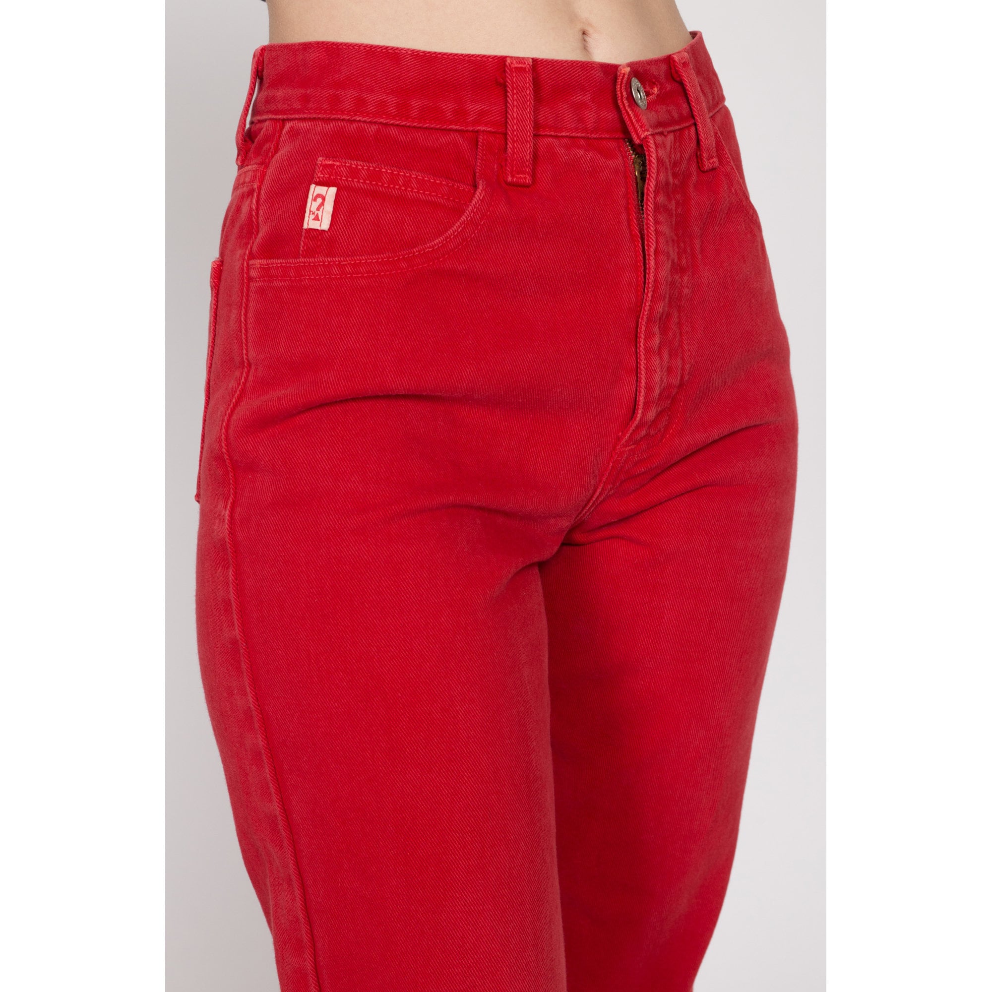 Red High Waisted Mom Jeans Vintage Stock deals NWT 90s Faded Glory