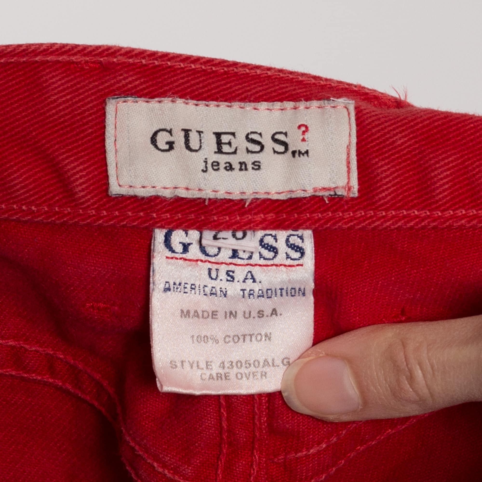 90s Red outlet Guess Jeans