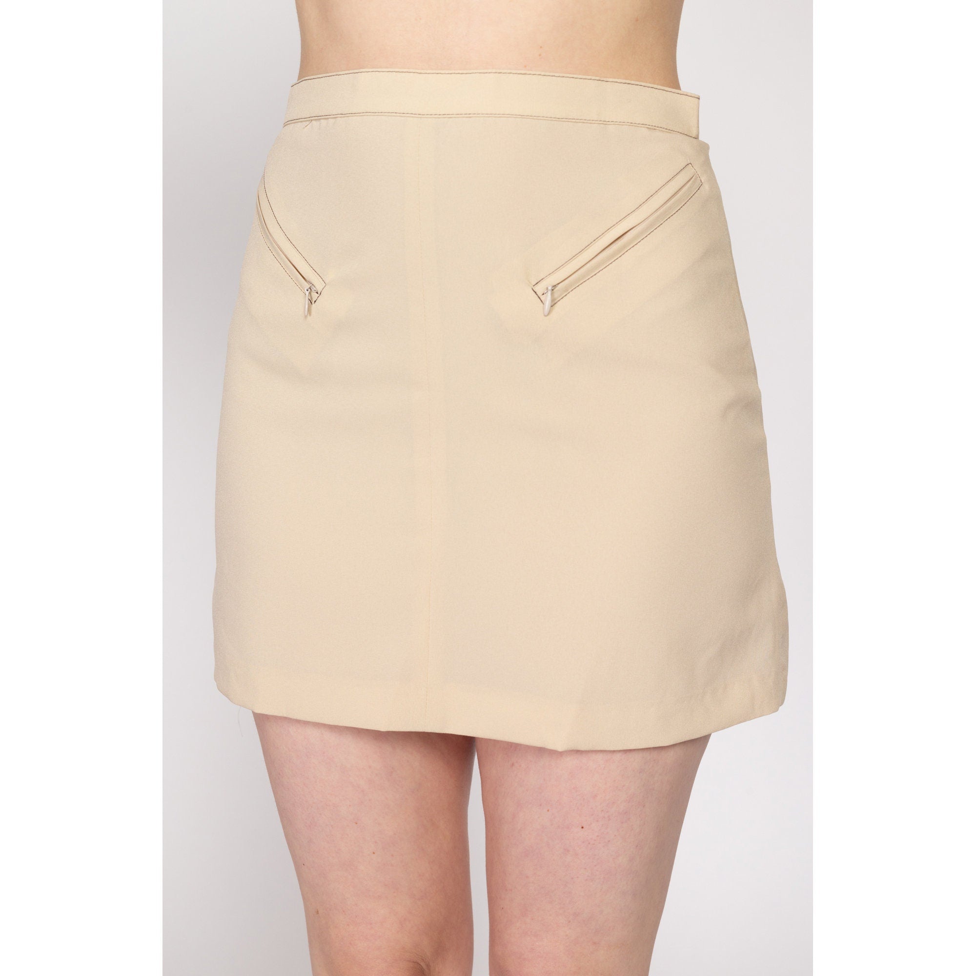 Beige skirt zippers hotsell