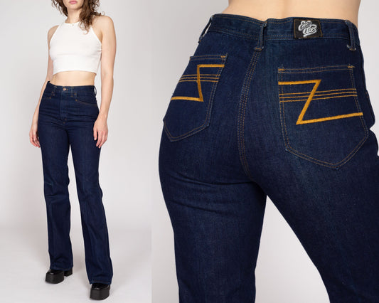 30x34 70s Easy Aces Dark Wash Unisex Jeans NWT | Retro Vintage Western Bootcut Denim