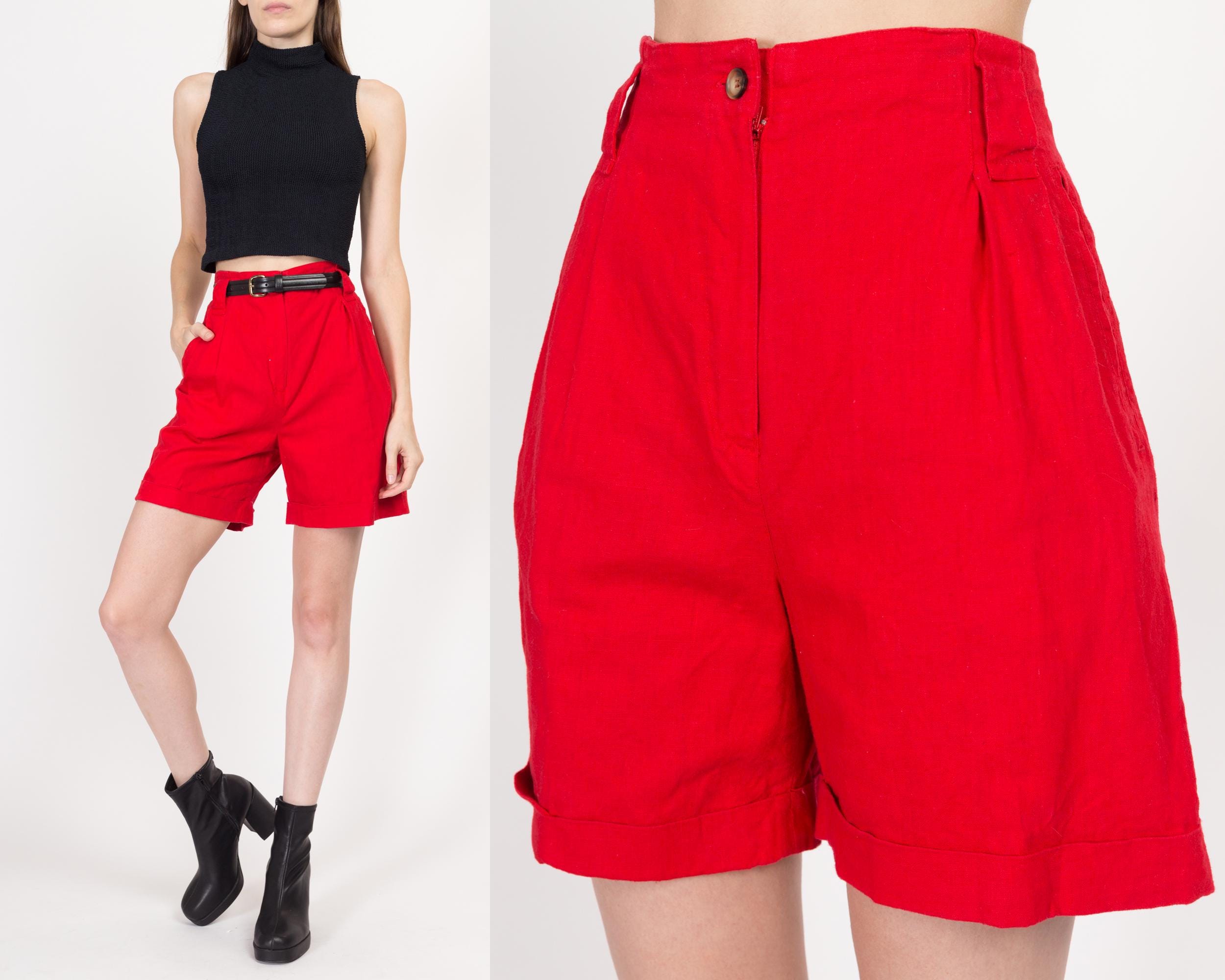 High waisted shops shorts 80s