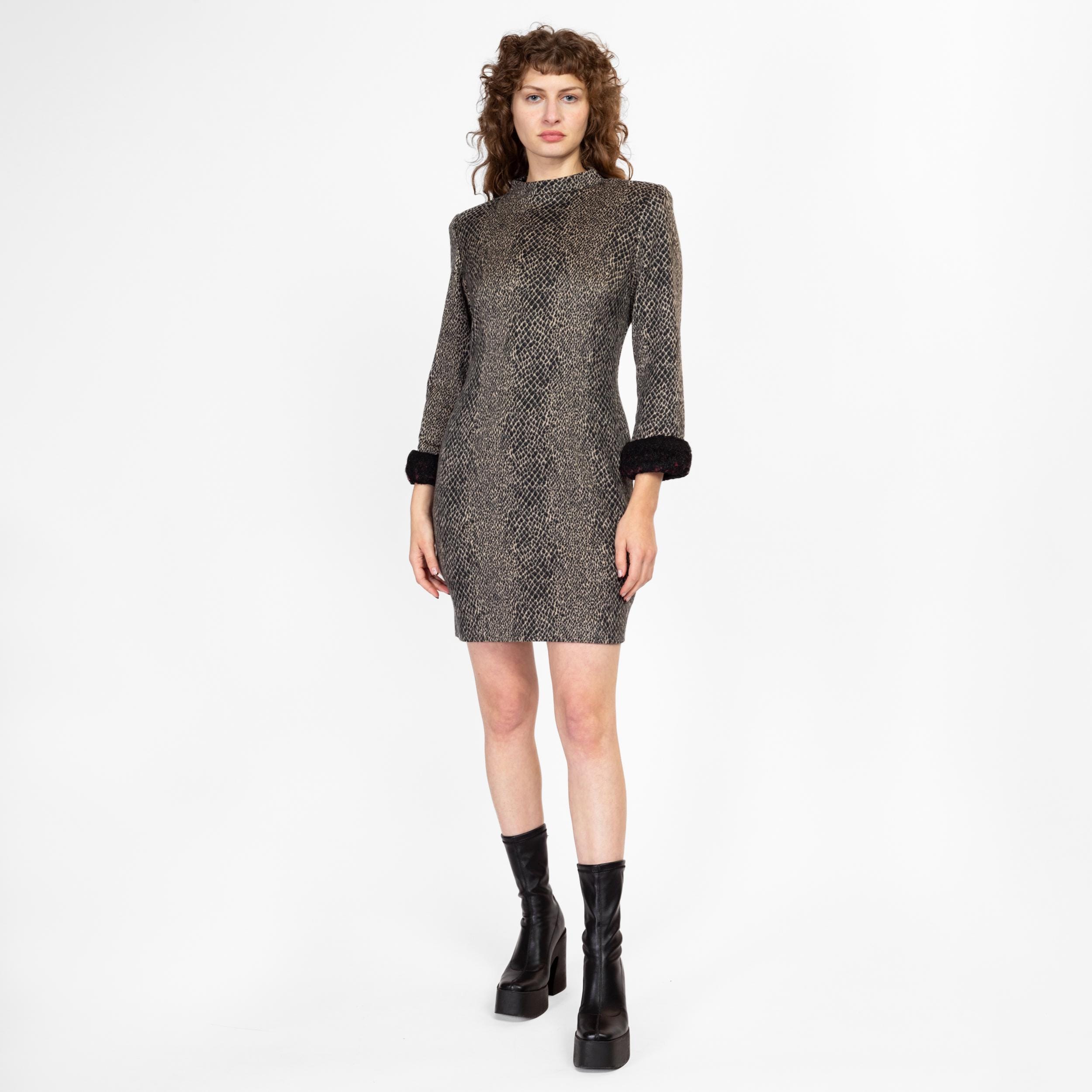 Faux snakeskin dress best sale