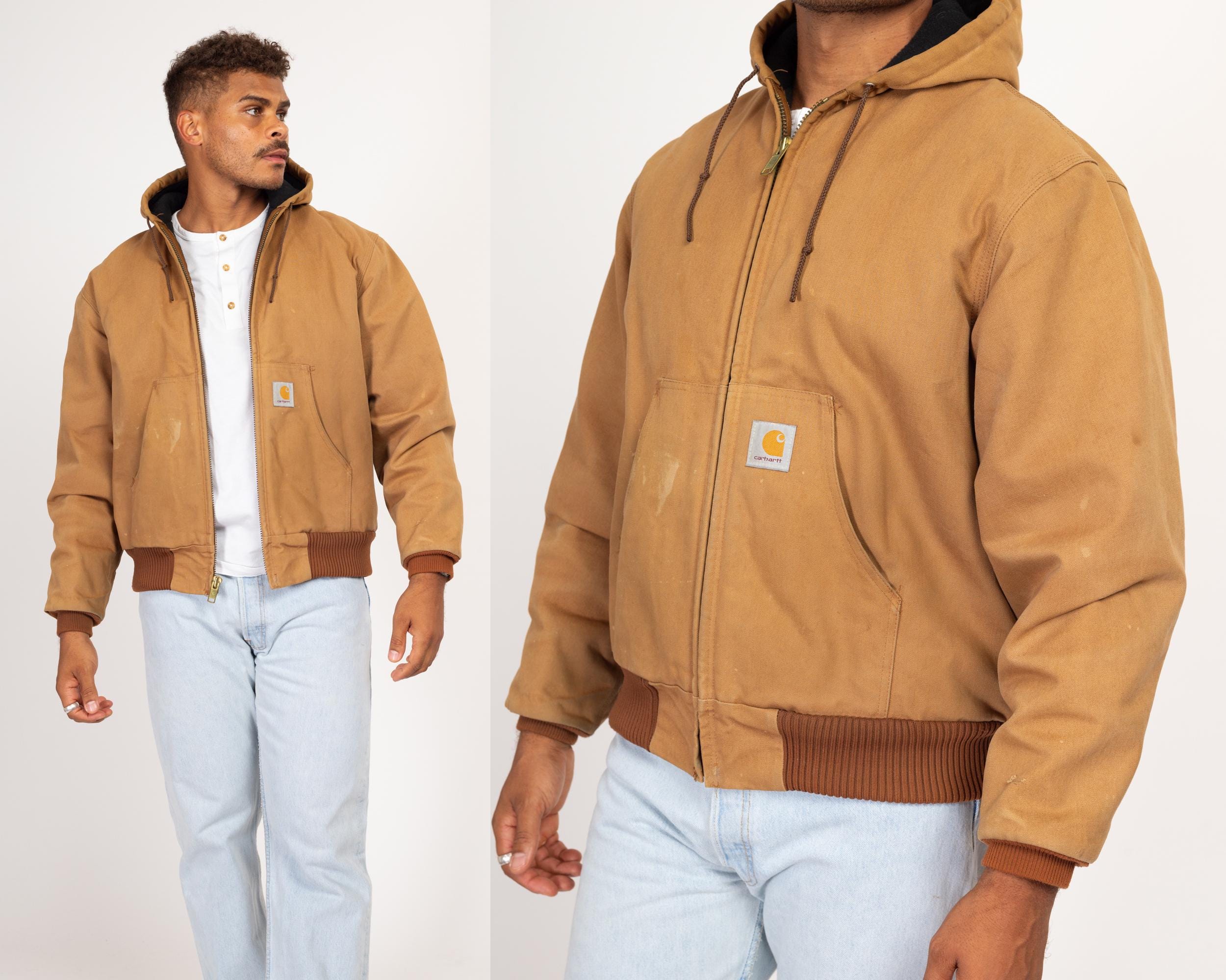 Tan carhartt hoodie sale