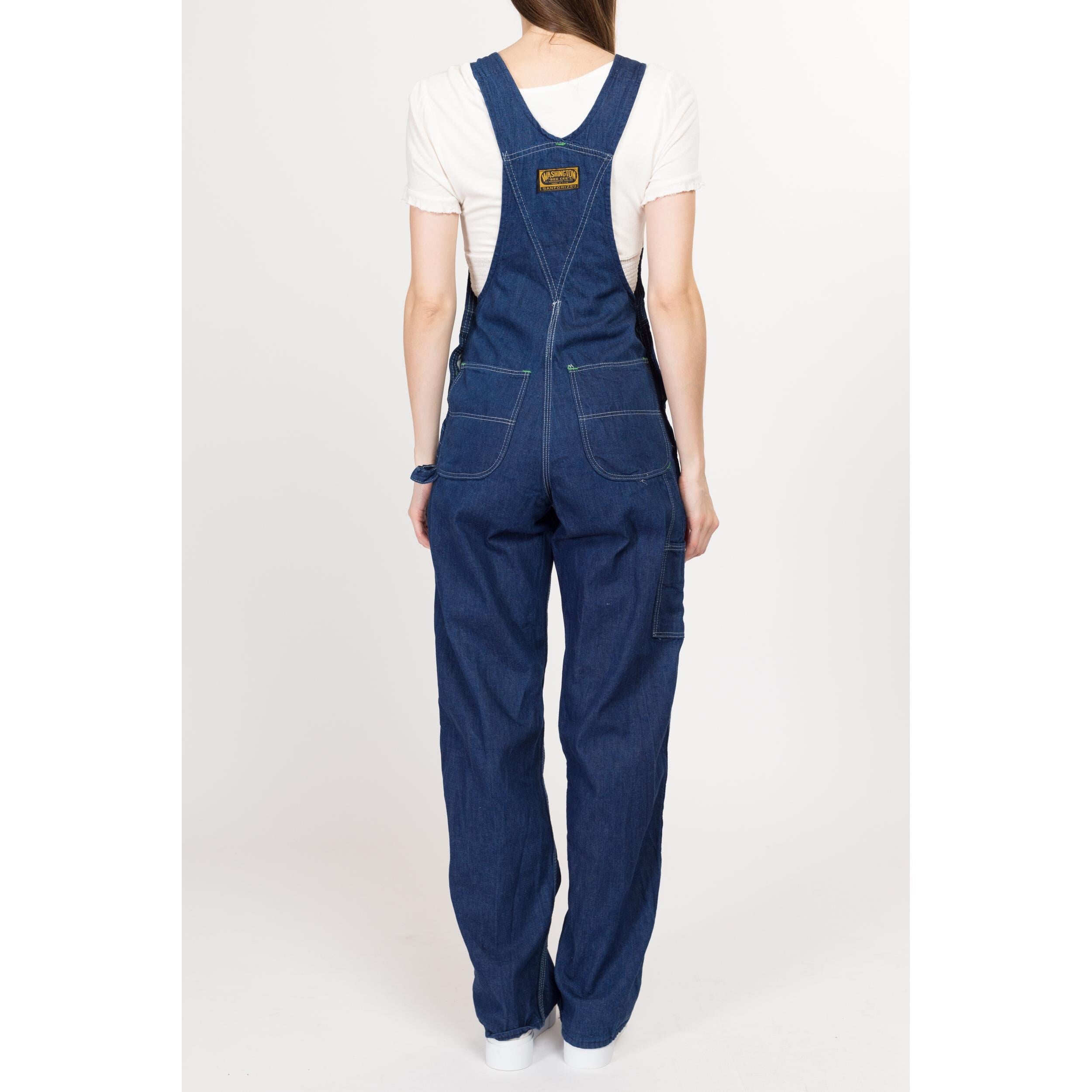 Free People Teague Retro Flare Denim Overalls hot Dark Wash Size 27