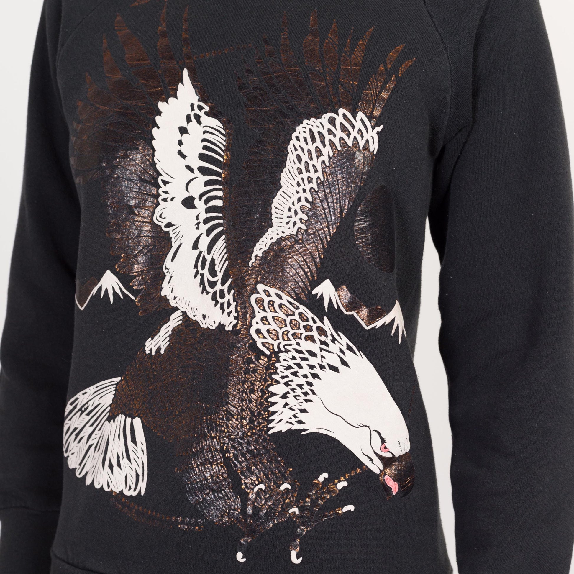 XS-Sm 90s Las Vegas Bald Eagle Sweatshirt | Vintage Black Graphic Tourist Crewneck