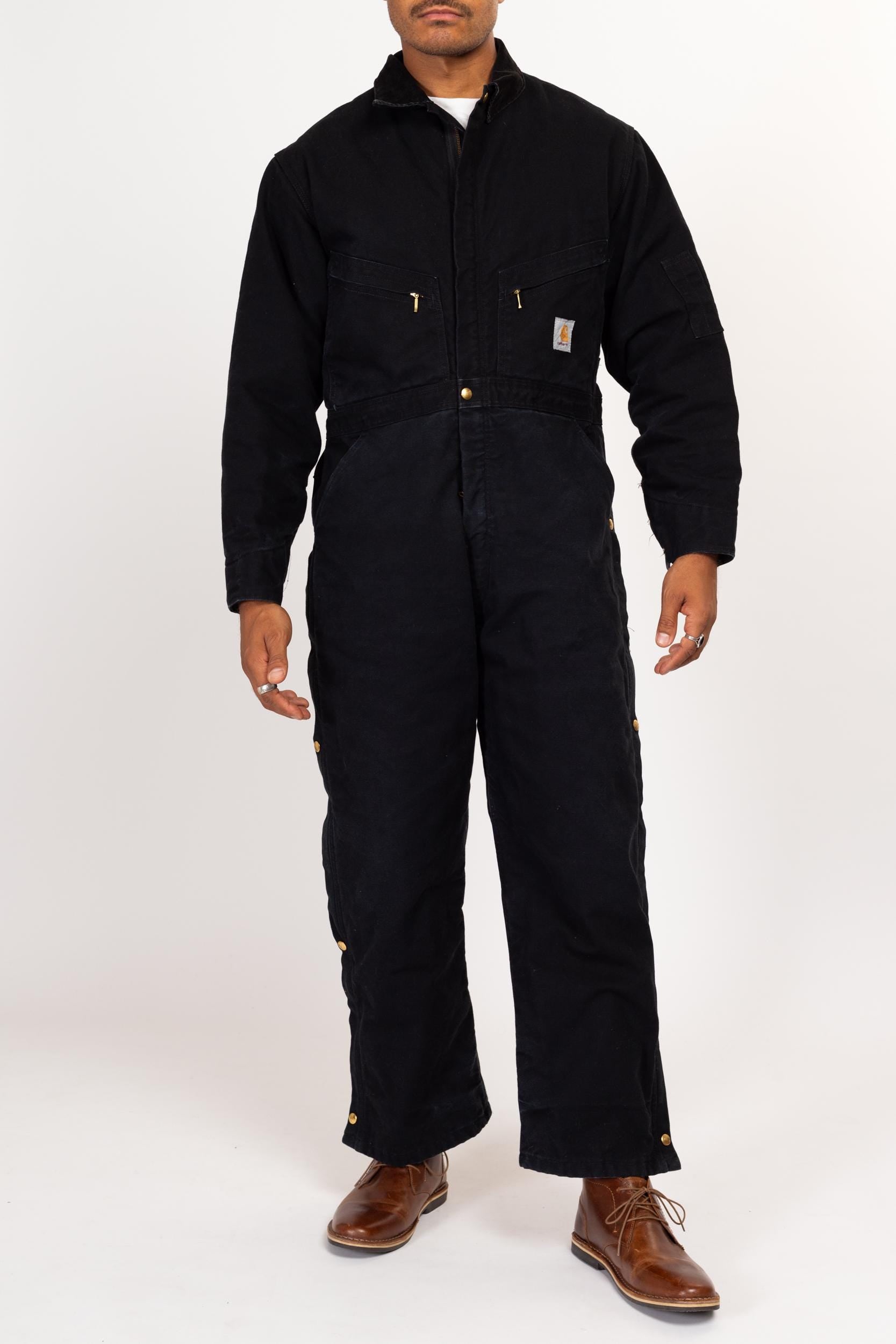 Carhartt Insulated hotsell Coveralls Men 46 Tall (Actual 42x31)Black Duck Canvas Quilted