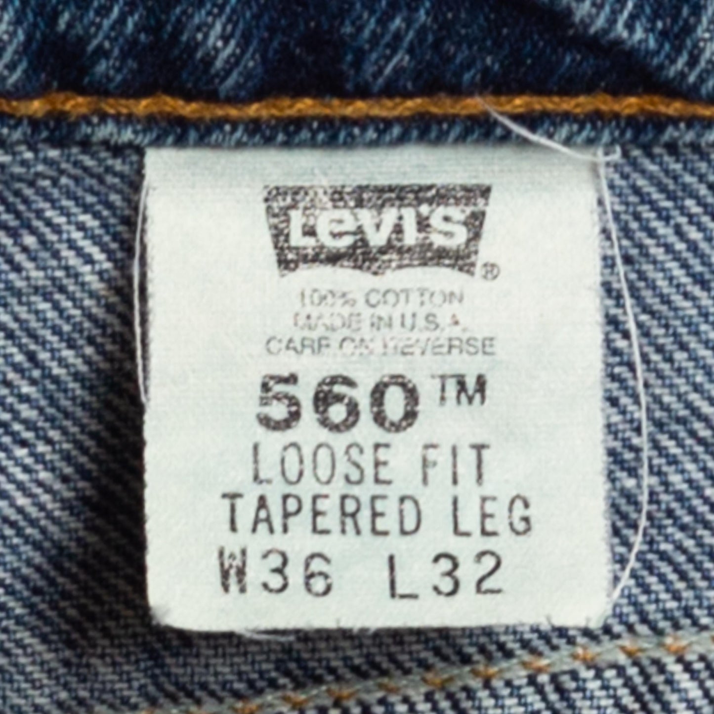 36x29 90s Levis 560 Made In USA Loose Fit Jeans | Vintage Medium Wash Denim Tapered Leg Dad Jeans