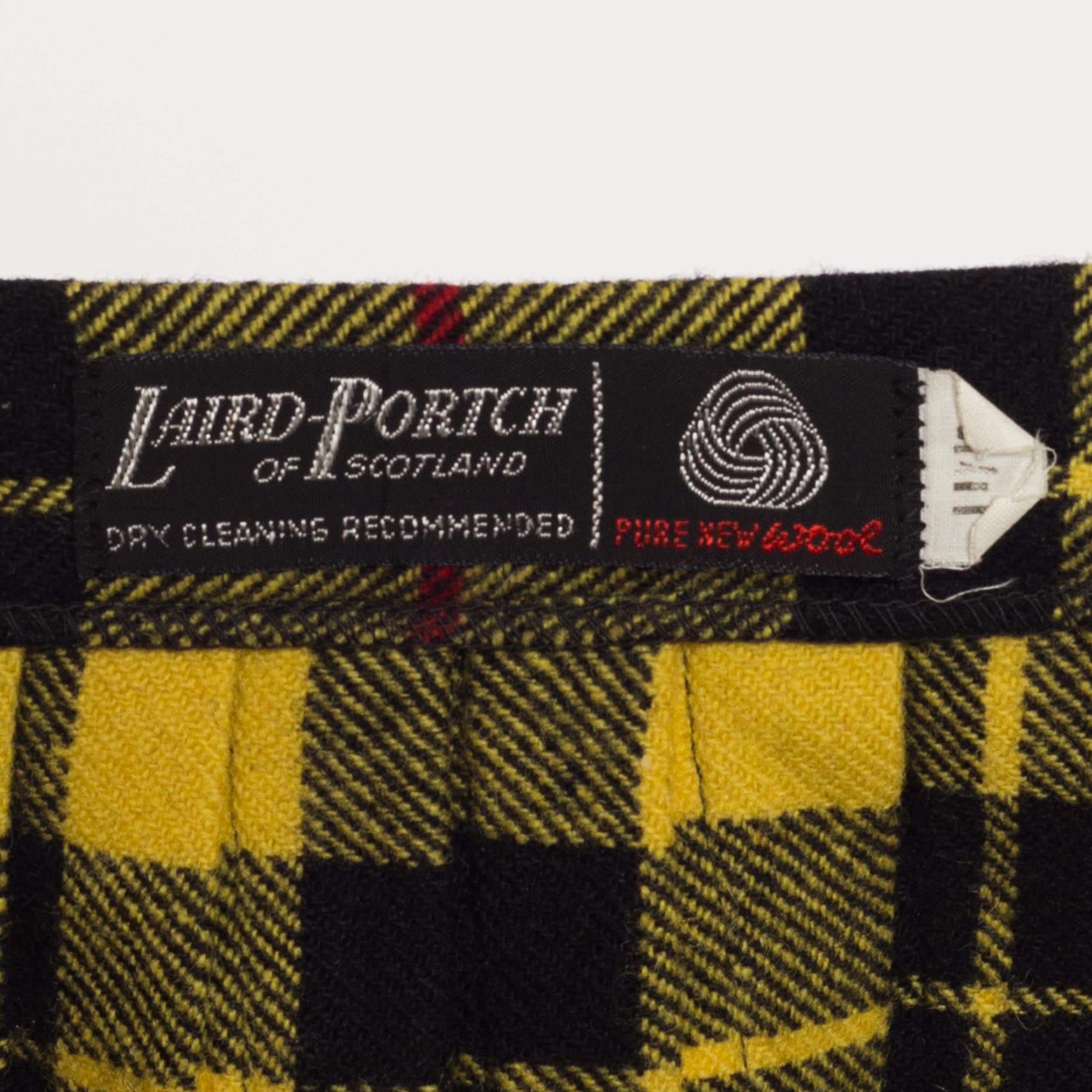 Vintage Plaid Scottish Wool orders Mini kilt Skirt