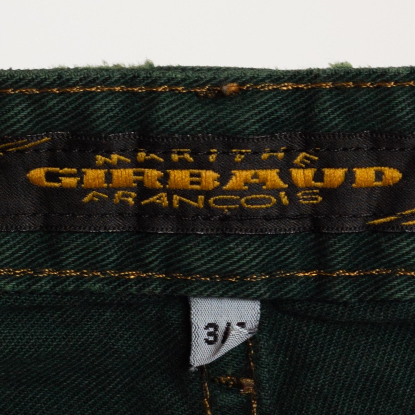 XS 80s Marithe Francois Girbaud Forest Green High Waisted Jeans 24.5" | Vintage Denim Tapered Leg Mom Jeans