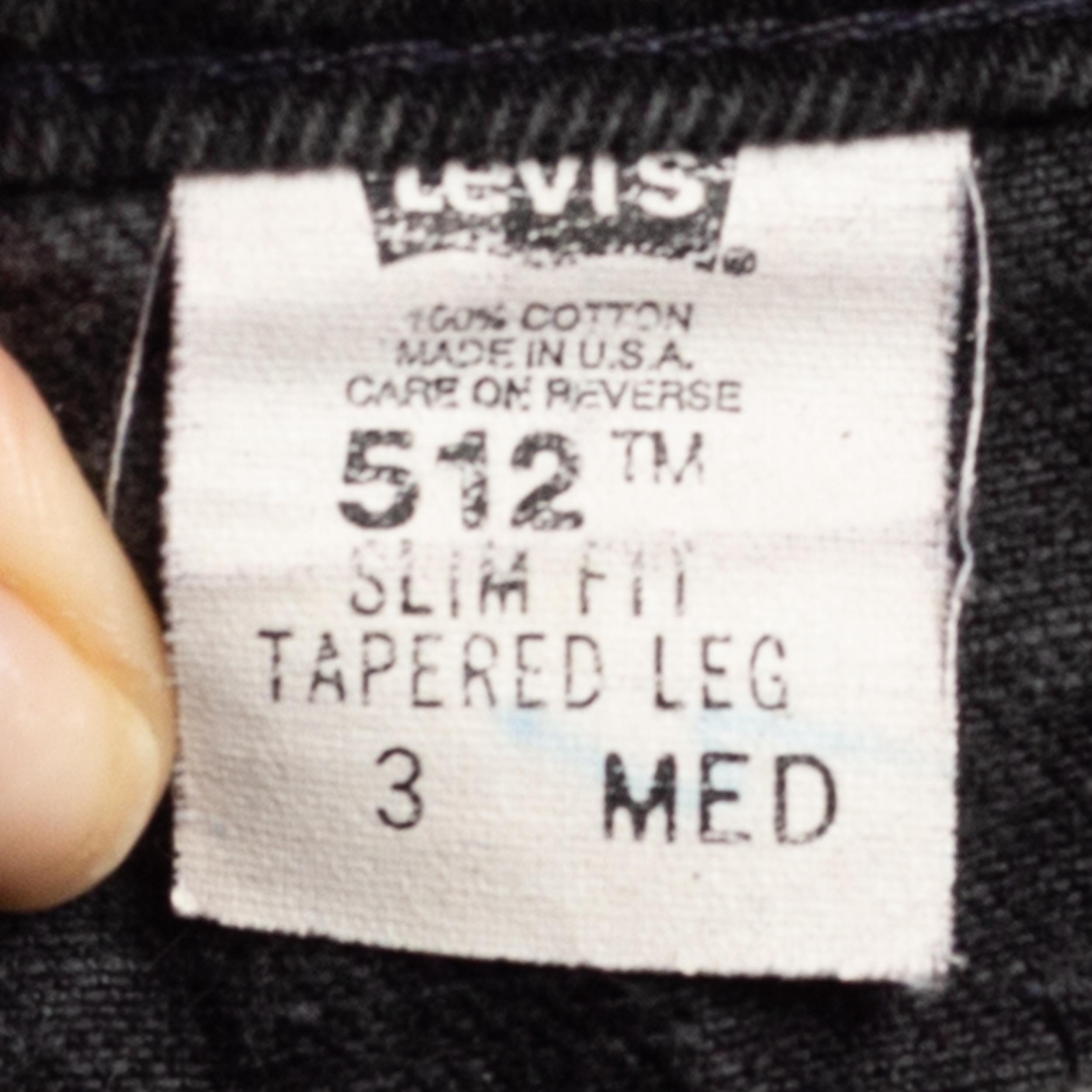 Levi's Vintage 90's Made in hot USA 512 Black Jeans