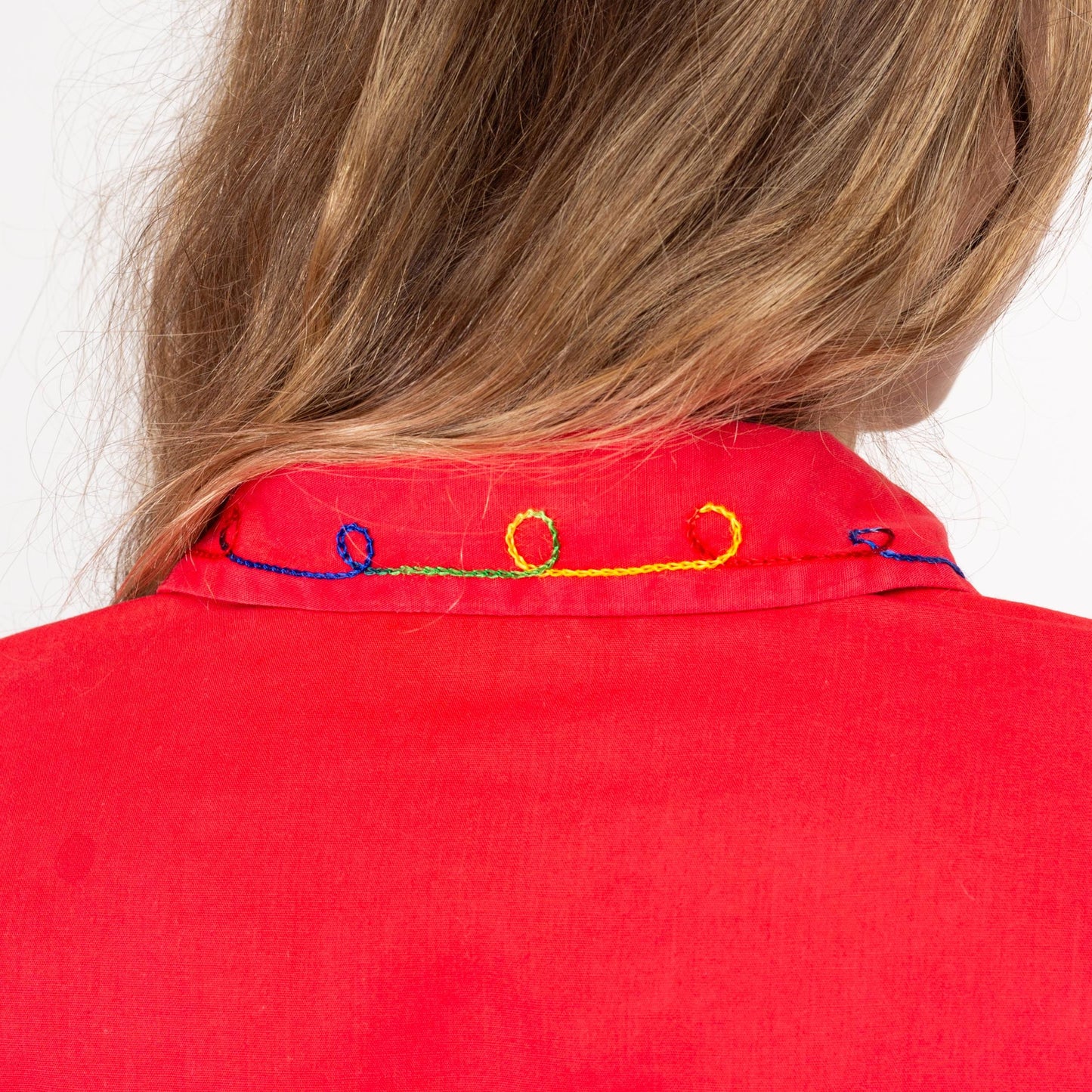 XXS 1950s J Bar T Red Embroidered Western Shirt | Vintage 50s Kids Rockabilly Yoke Top