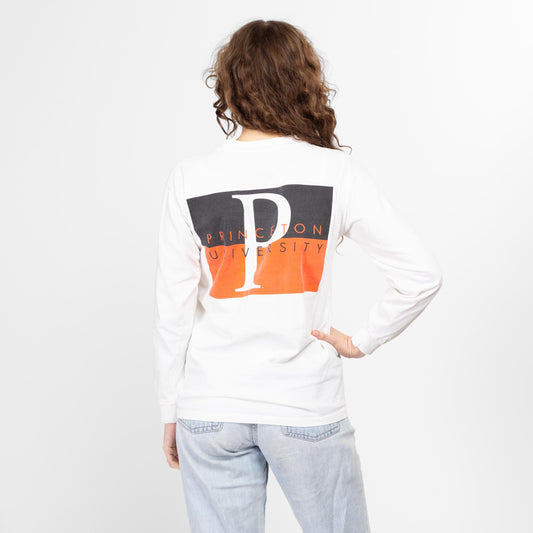 Medium 80s Princeton University Long Sleeve Shirt | Vintage New Jersey Collegiate Graphic Tee