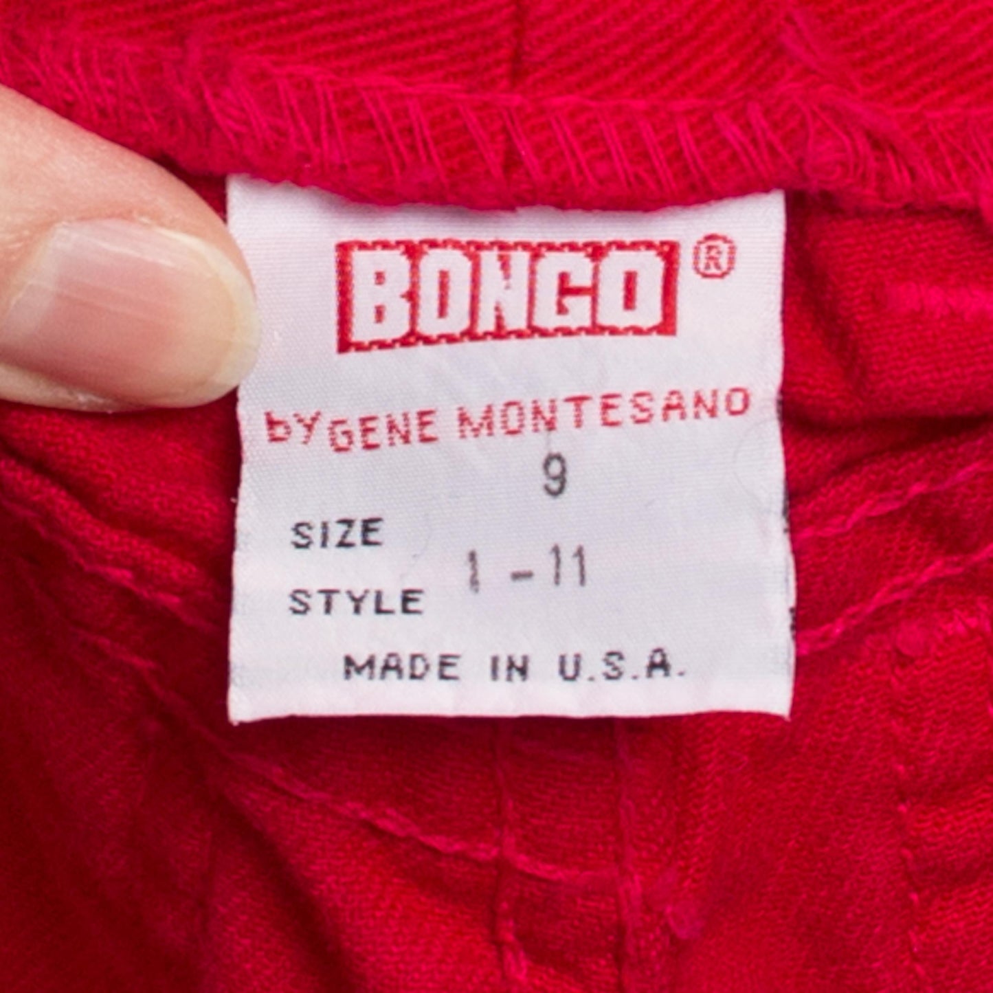 Small 90s Bongo Red Denim Mom Jeans 26" | Vintage High Waisted Tapered Leg Jeans