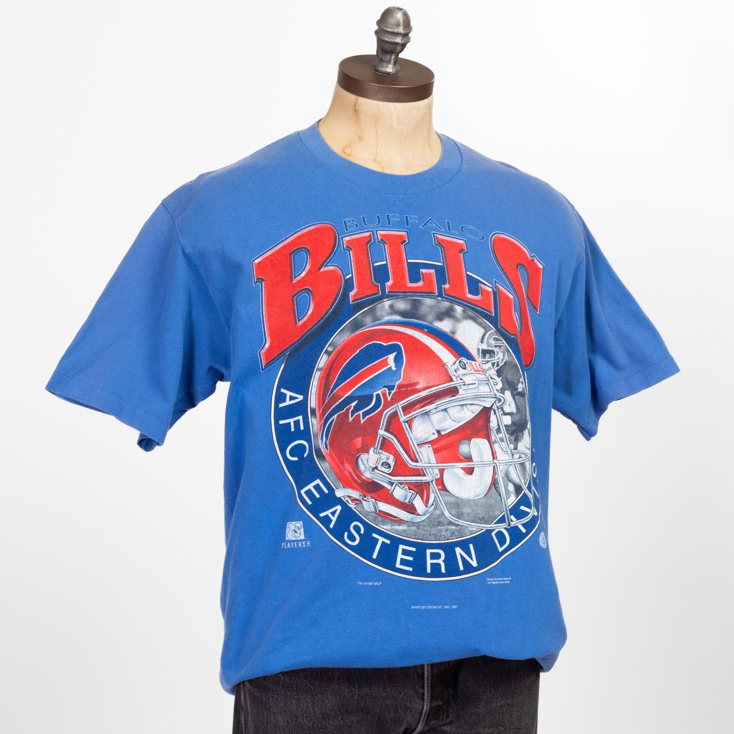 Medium 90s Buffalo Bills T Shirt | Vintage Blue NFL Football Graphic Tee