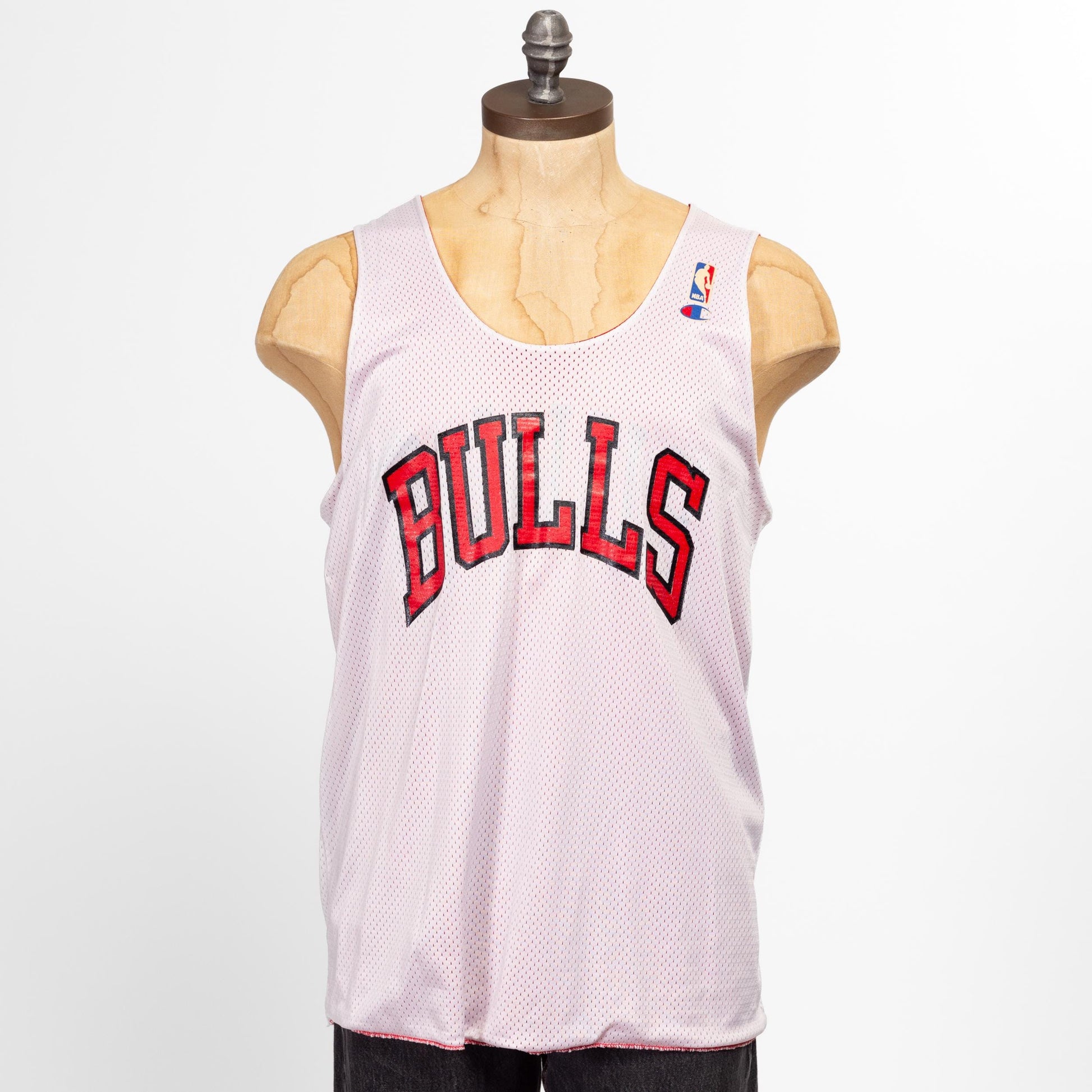 Large 90s Chicago Bulls Reversible Champion Jersey | Vintage Streetwear NBA Basketball Athletic Tank Top