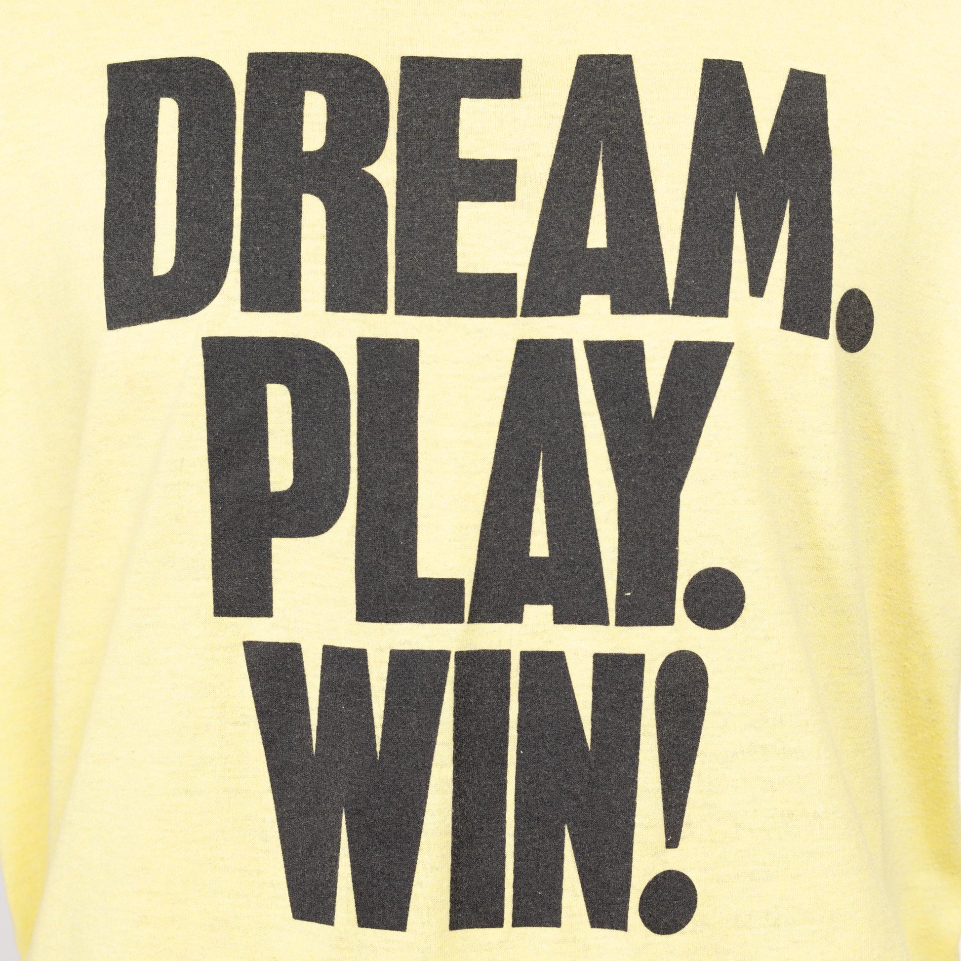 XL 90s Dream Play Win Lotto T Shirt | Vintage Light Yellow Connecticut Lottery Graphic tee