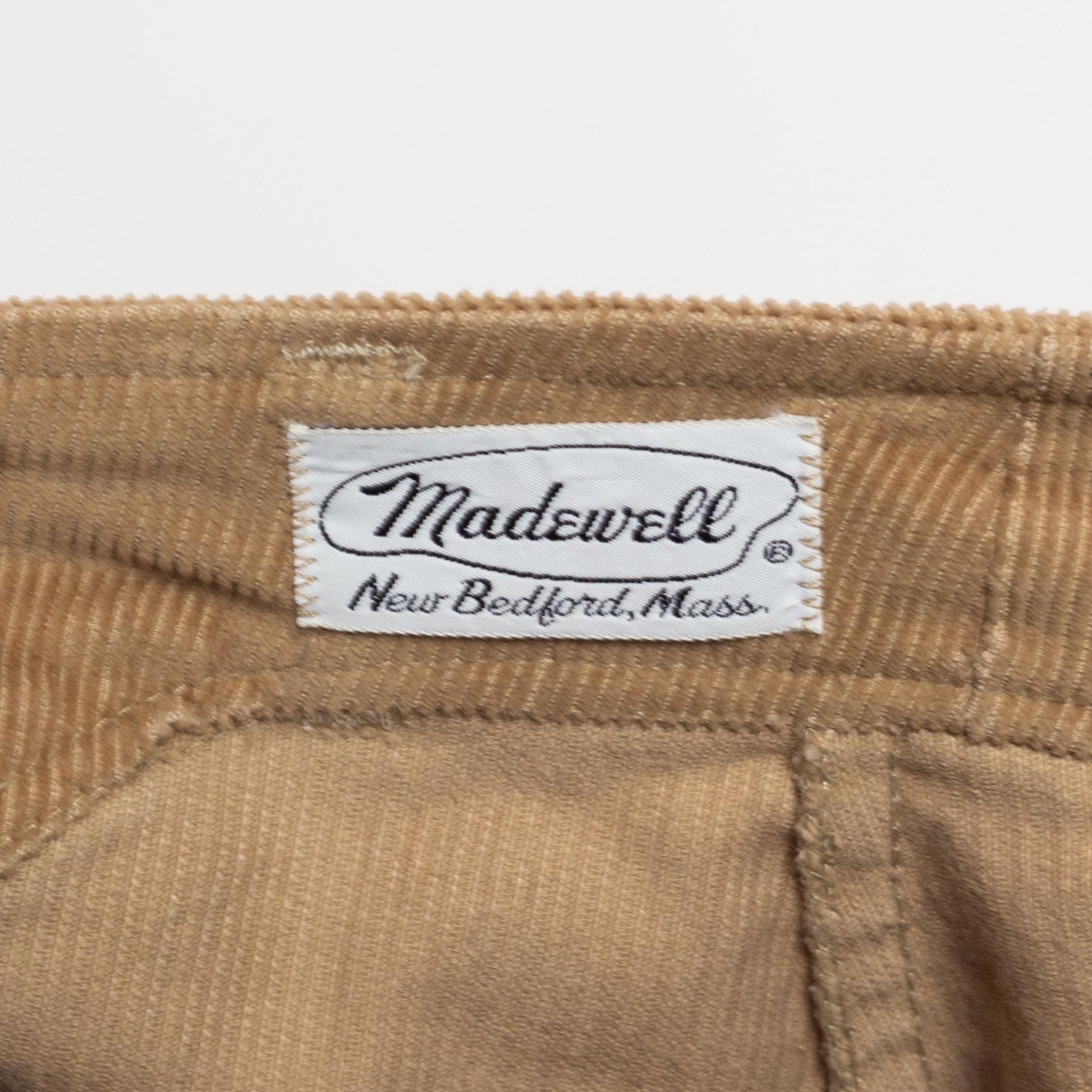 Large 70s Madewell Tan Corduroy Midi Skirt 32” | Vintage High Waisted Button Up A Line Retro Pocket Skirt