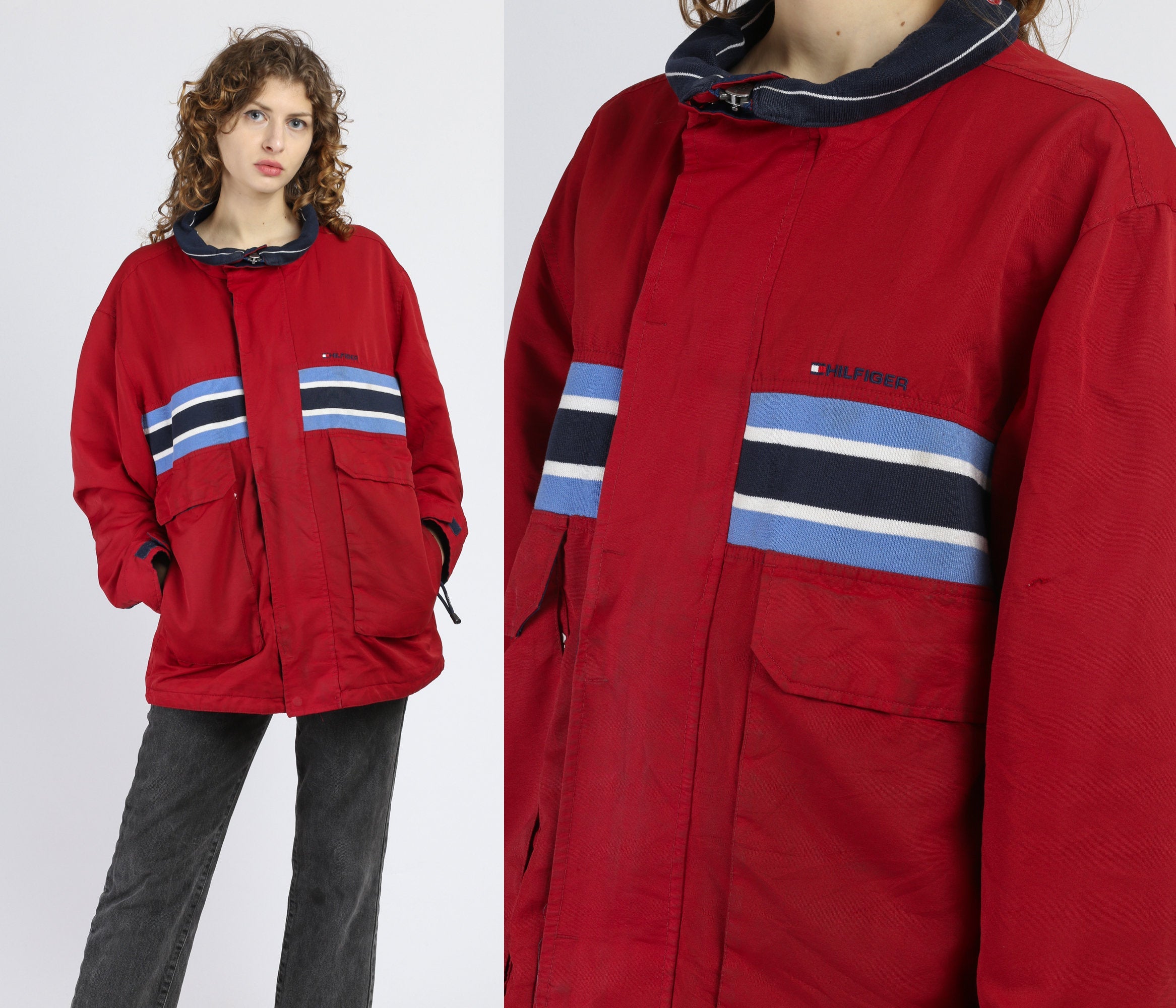 Tommy hilfiger on sale jacket 90s windbreaker