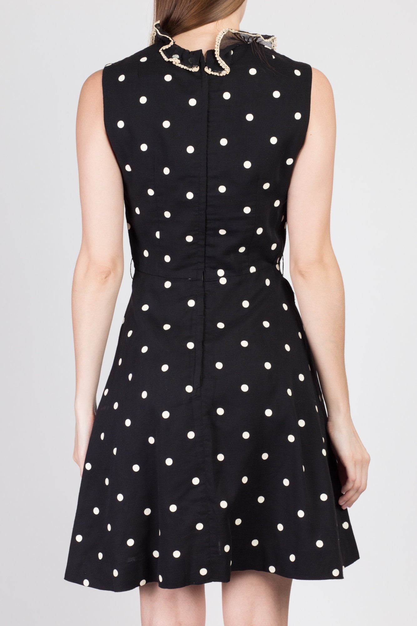 Black with best sale white dots dress