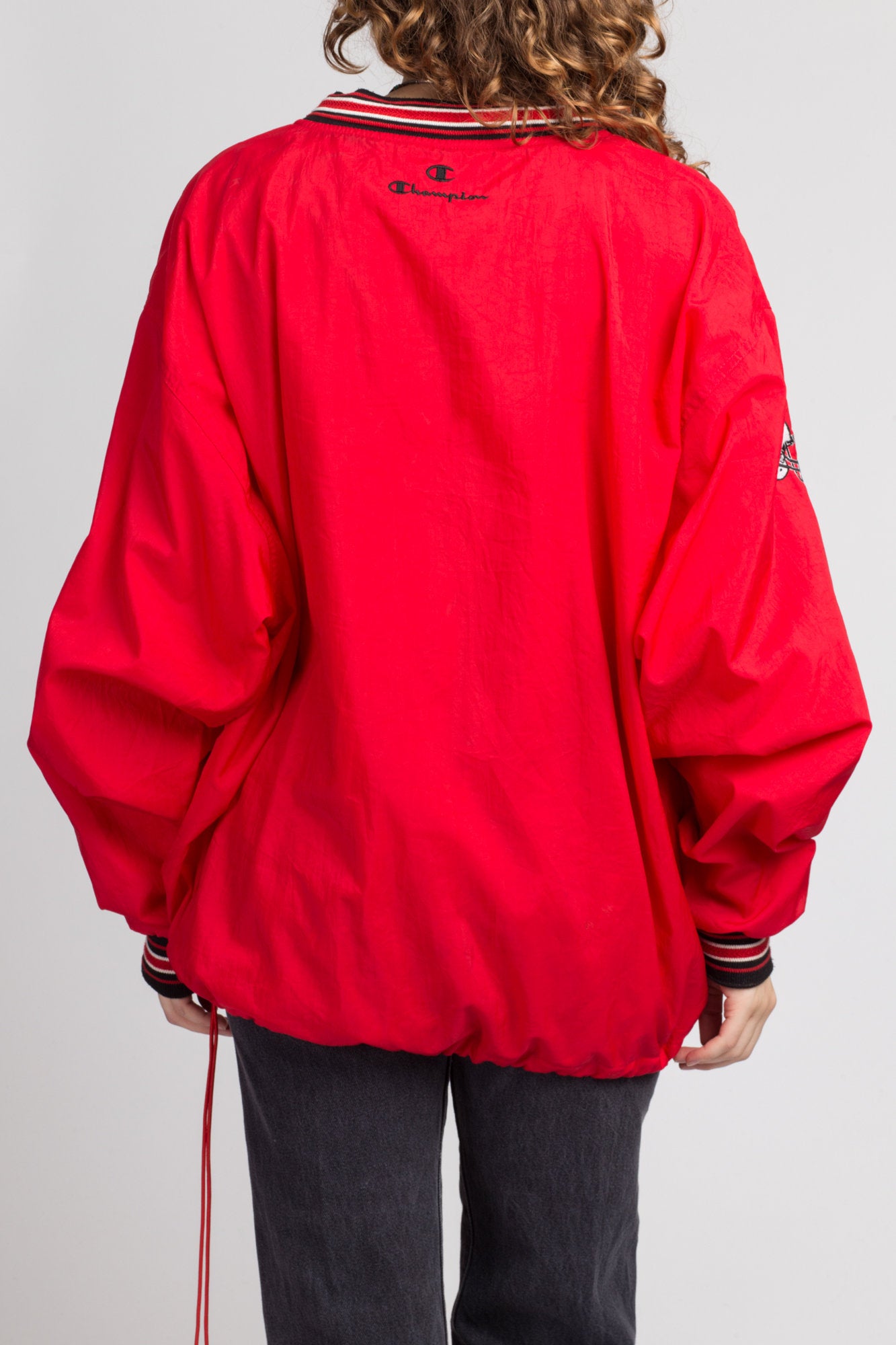 Striped windbreaker outlet