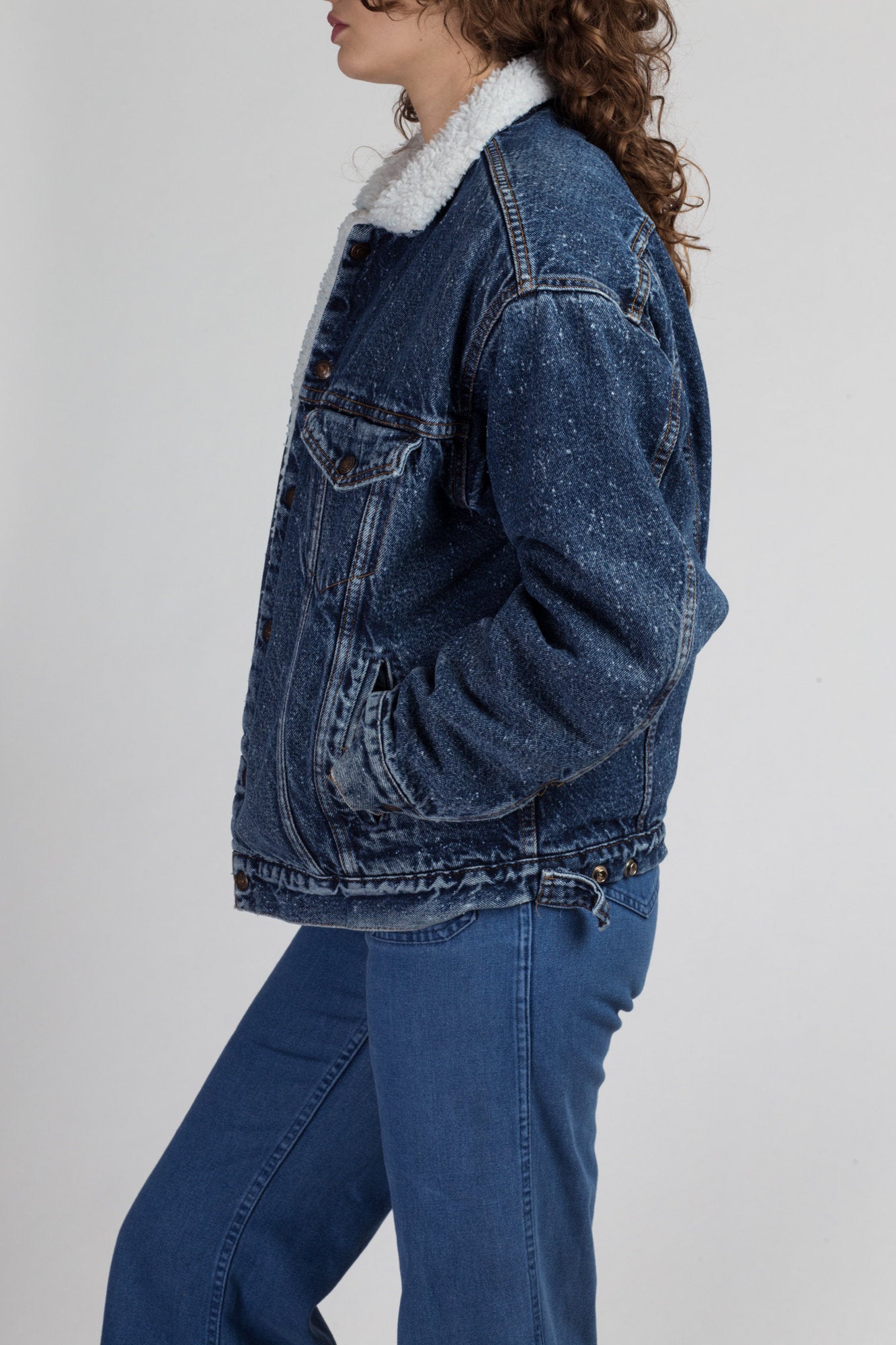 Levi's oversized sherpa denim on sale jacket