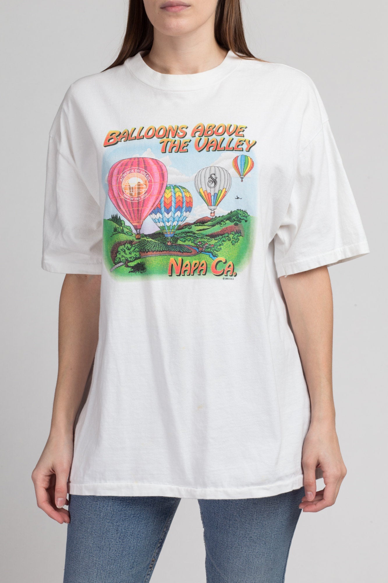 Retailer Vtg 80s Nevada Hot Air Balloon Tshirt M