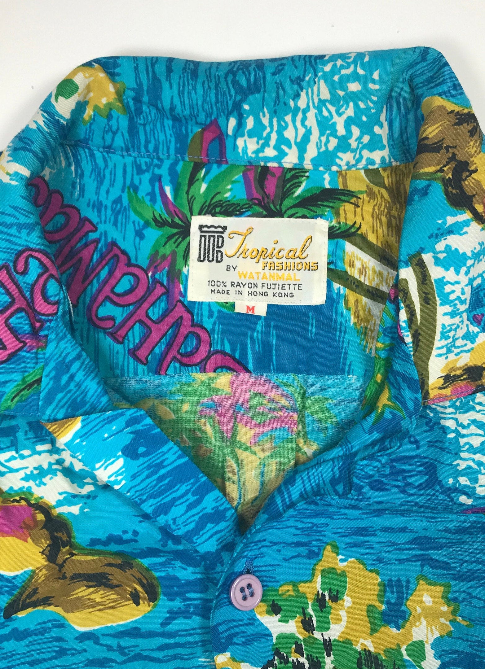 1960s Bahamas Aloha Shirt By Watanmal - Men's Medium