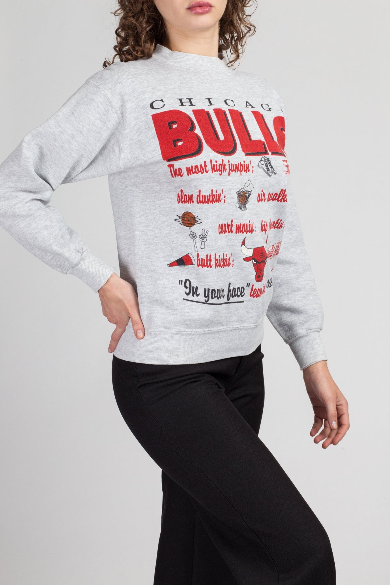 Women's　Chicago　90s　Sweatshirt　80s　Men's　XS　Bulls　Medium,