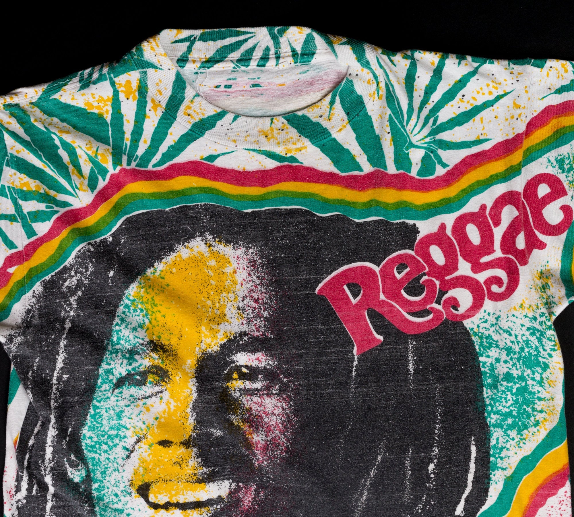 Vintage 90s Bob Marley All Over Print T Shirt - Medium – Flying