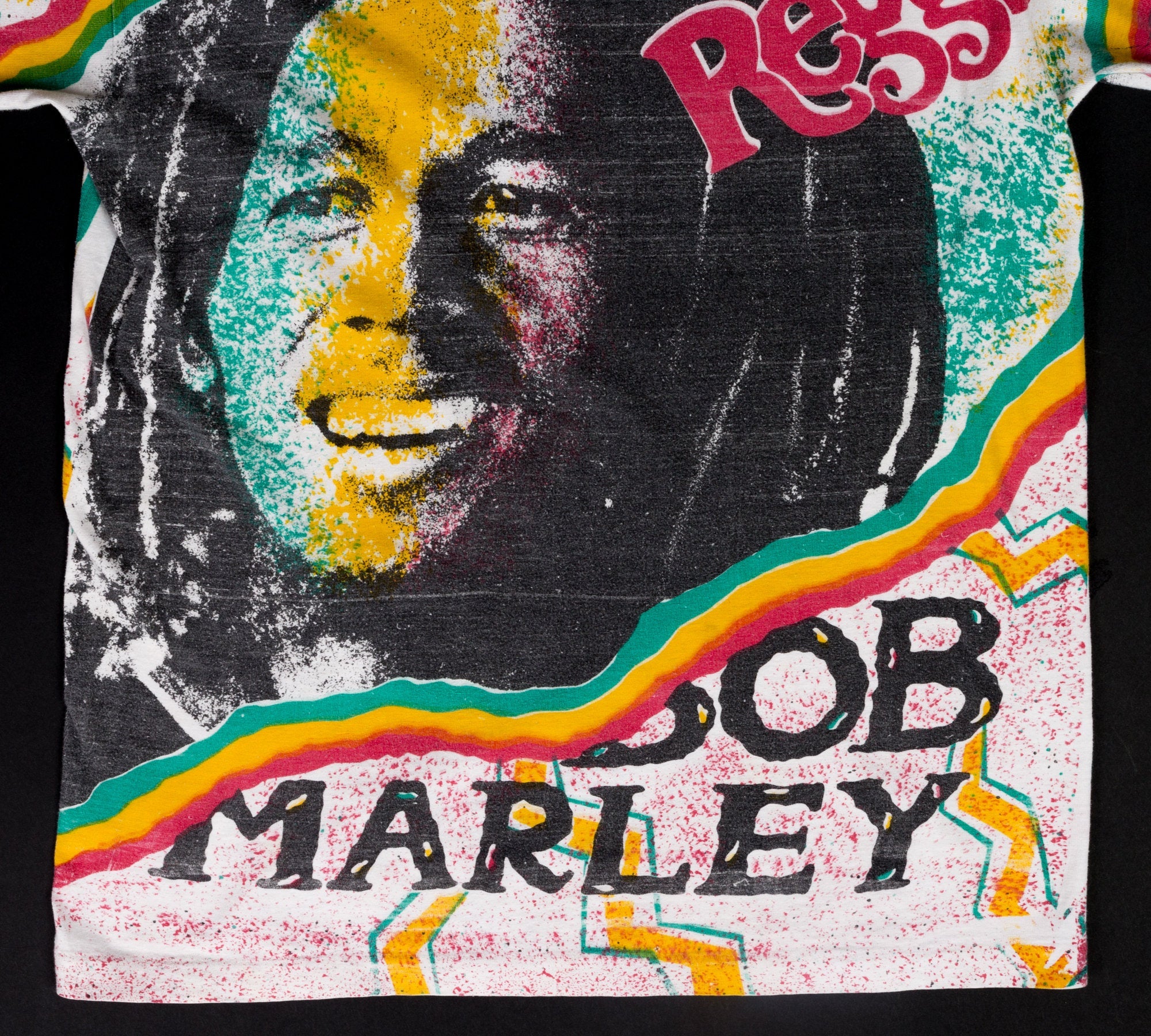 Vintage 90s Bob Marley All Over Print T Shirt - Medium – Flying