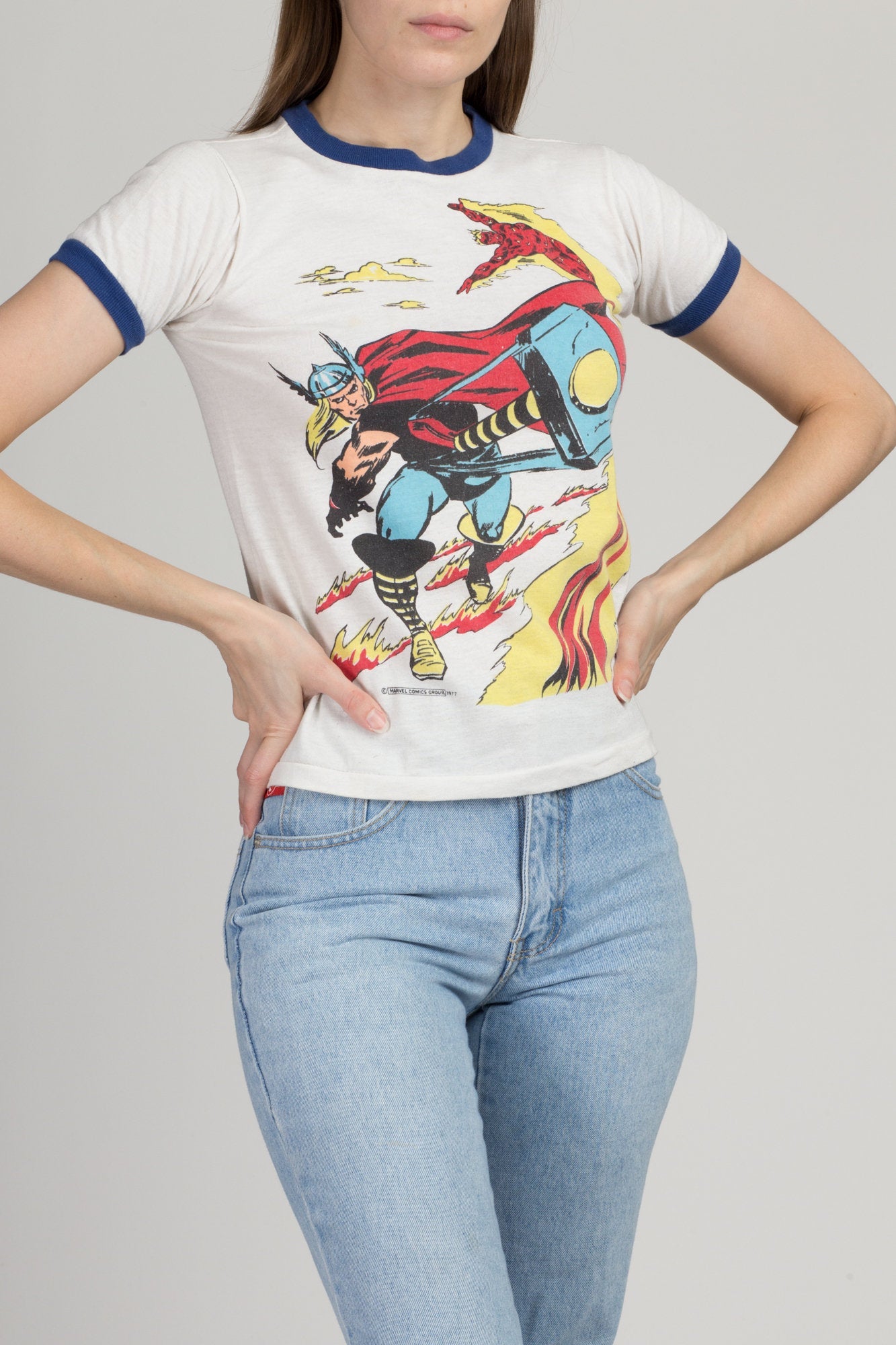 70s Thor Marvel Comics T Shirt Extra Small