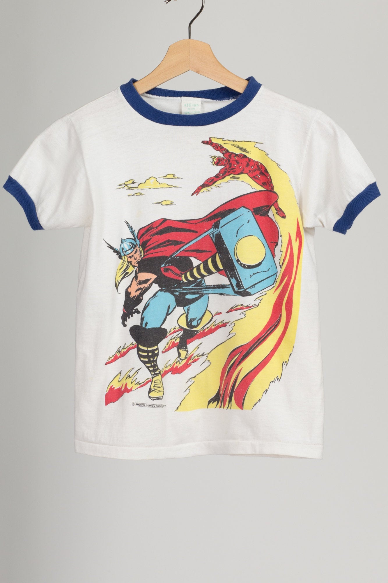 Flying Apple Vintage 70s Thor Marvel Comics T Shirt Extra Small