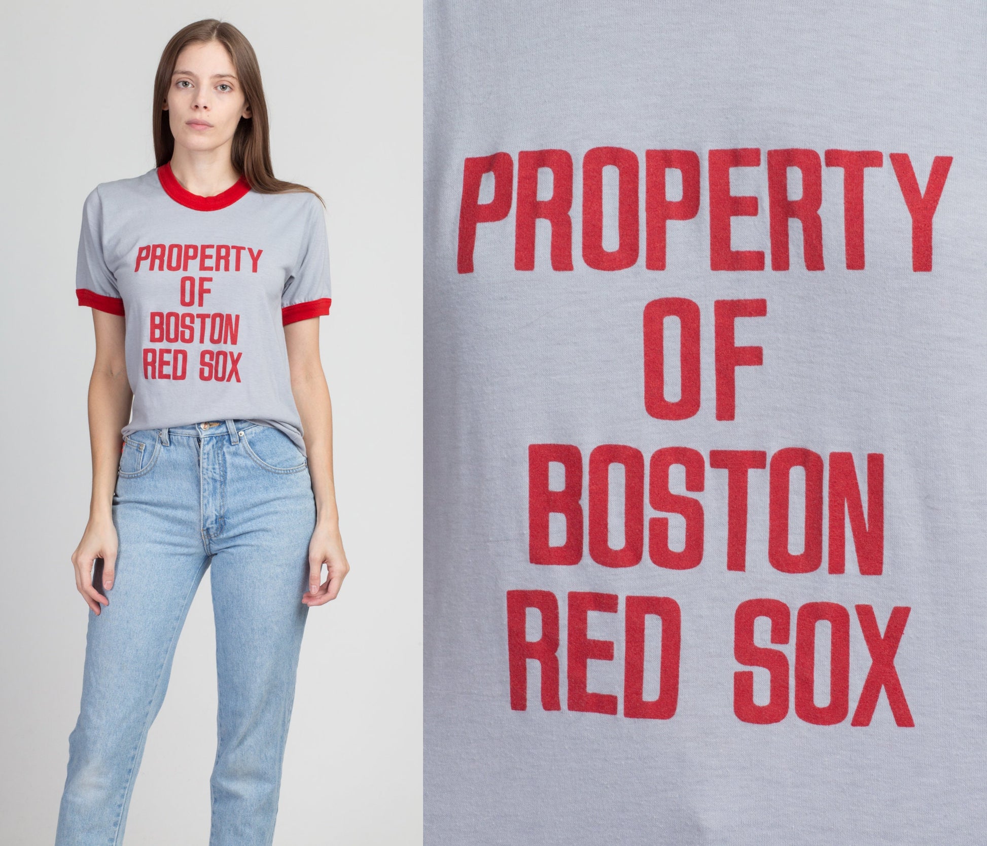 80s Boston Red Sox Ringer T Shirt - Men's XS, Women's Small – Flying Apple  Vintage