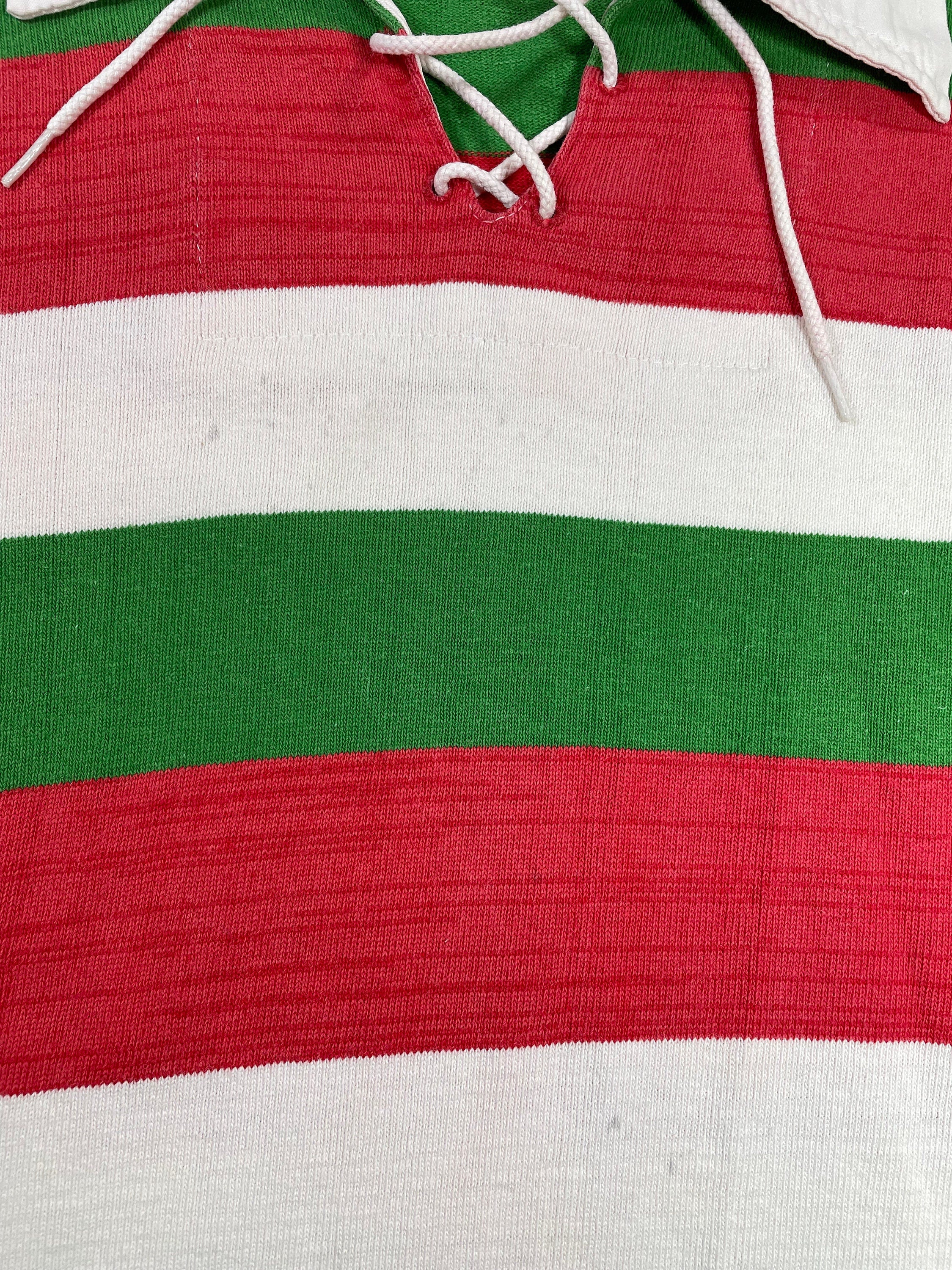 60s 70s Striped Knit Athletic Shirt - Men's Medium, Women's Large